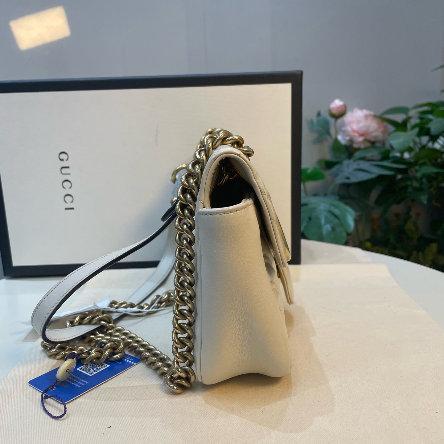 Gucci - Marmont - Leather - White - (mini)