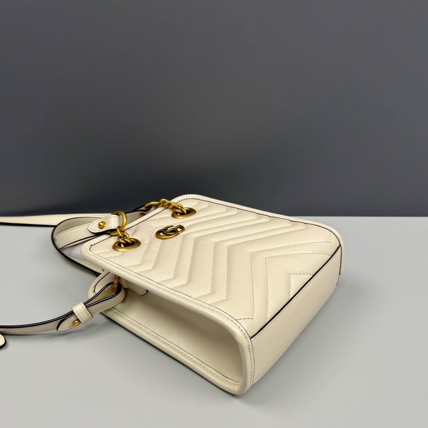 Gucci - Marmont - Leather - White - (mini)
