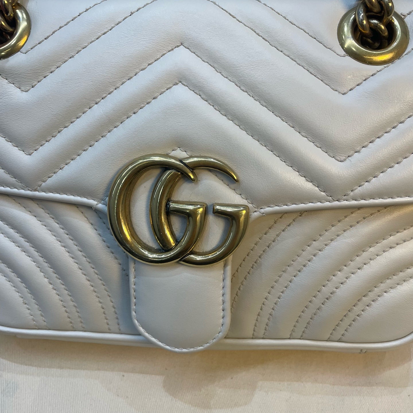Gucci - Marmont - Leather - White - (mini)