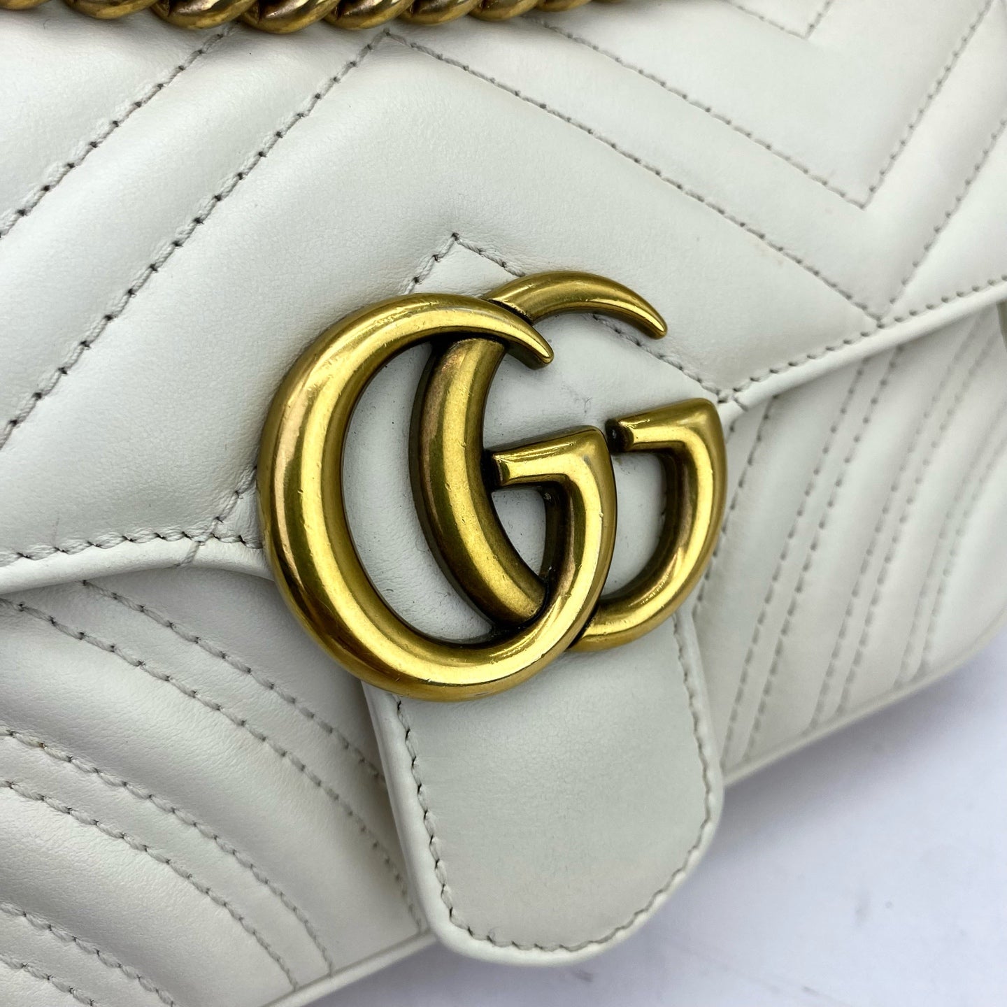 Gucci - Marmont - Leather - White - (mini)
