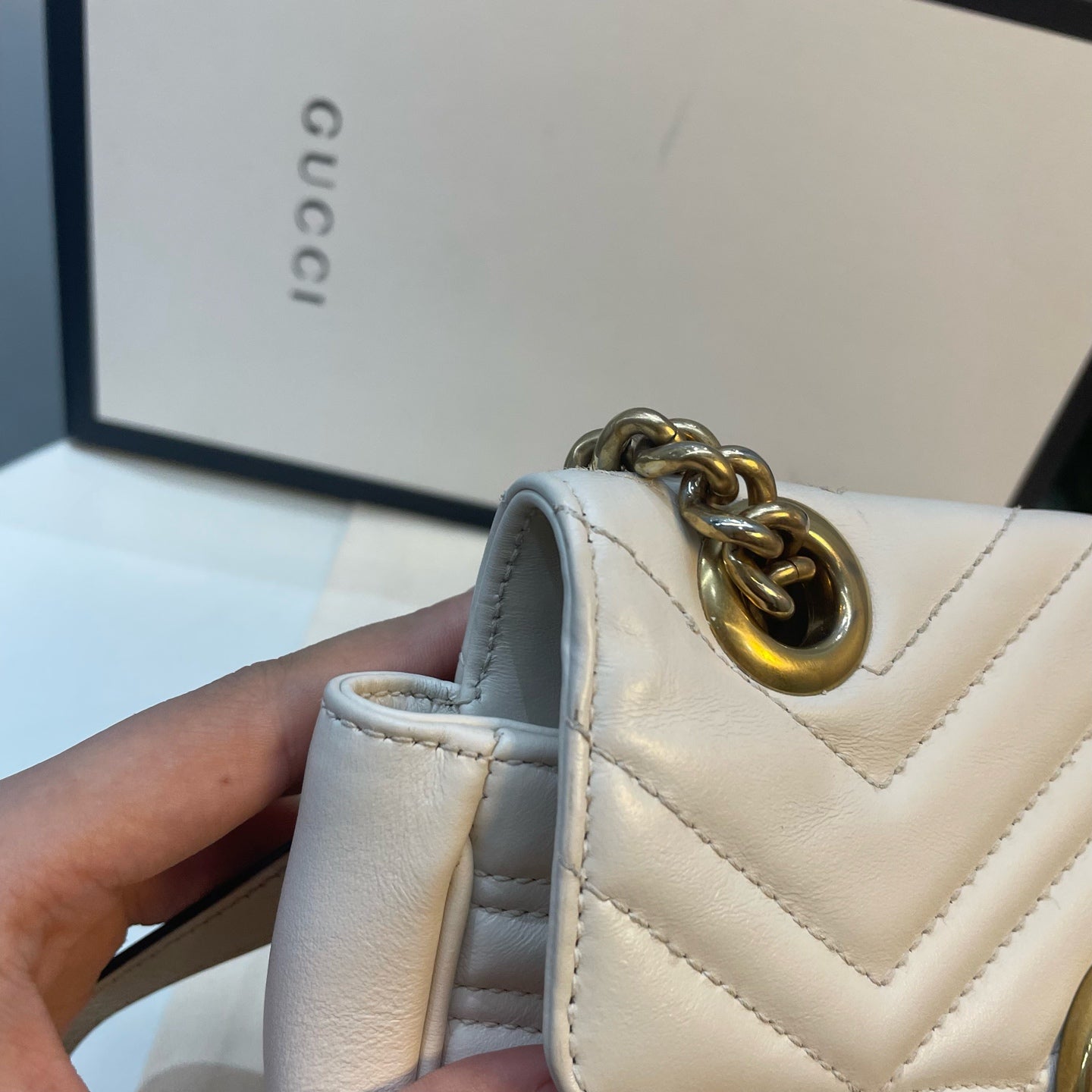 Gucci - Marmont - Leather - White - (mini)