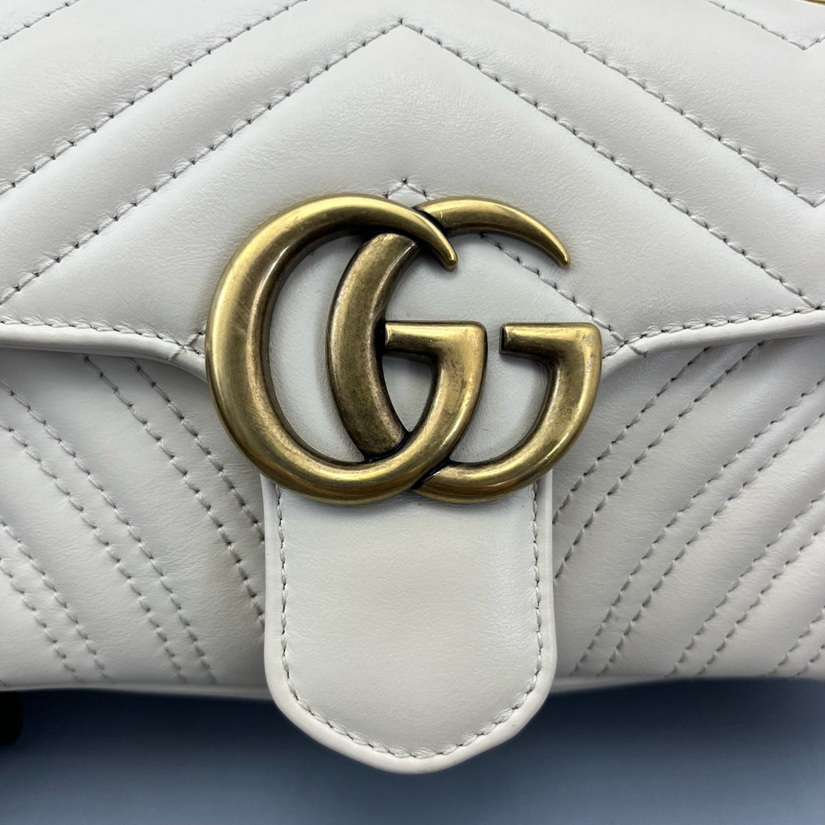 Gucci - Marmont - Leather - White - (mini)
