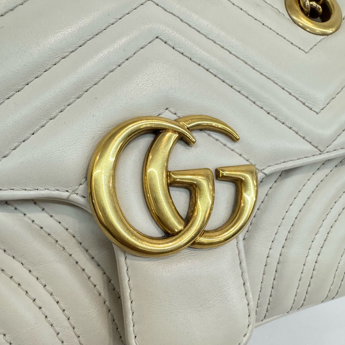 Gucci - Marmont - Leather - White - (mini)