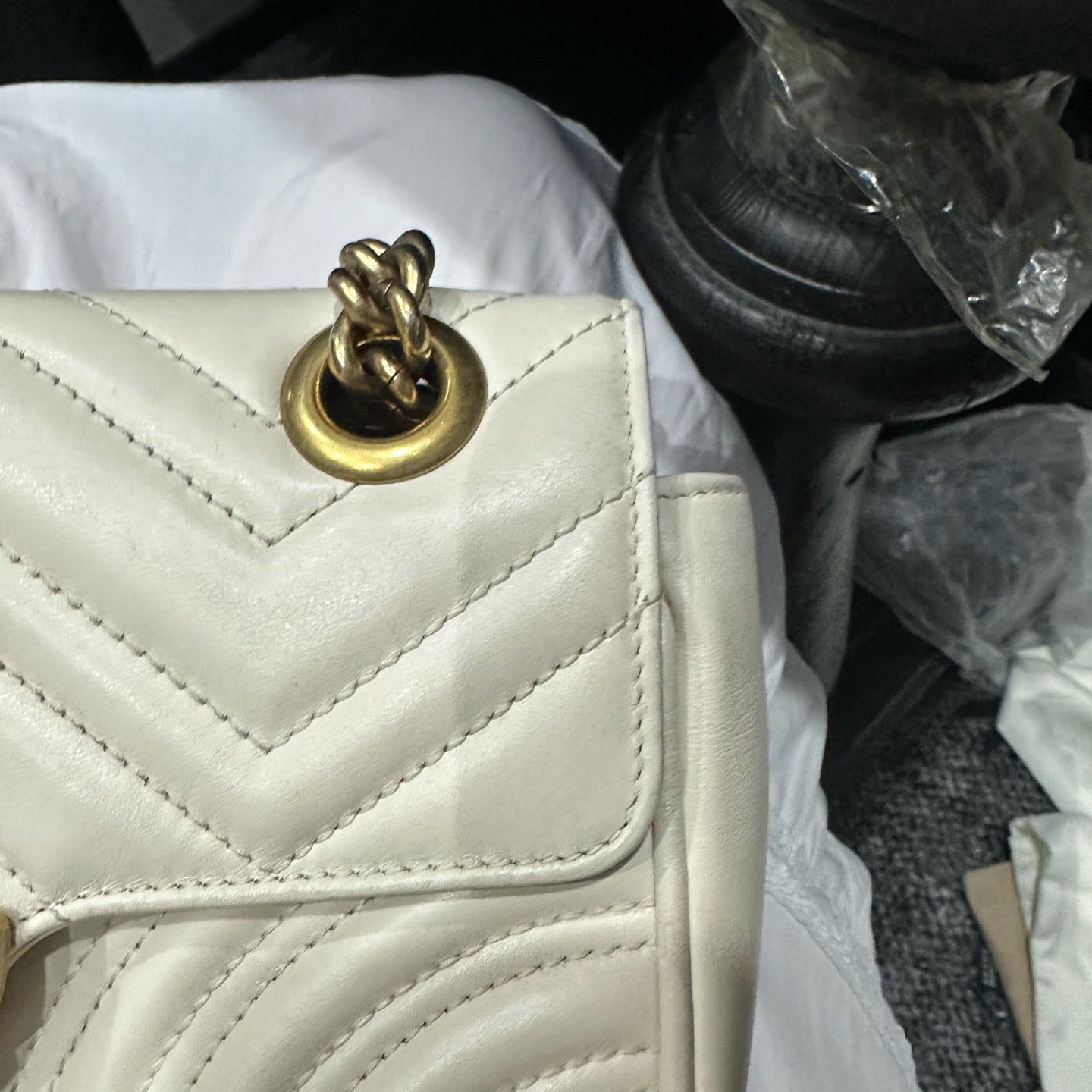 Gucci - Marmont - Leather - White - (mini)