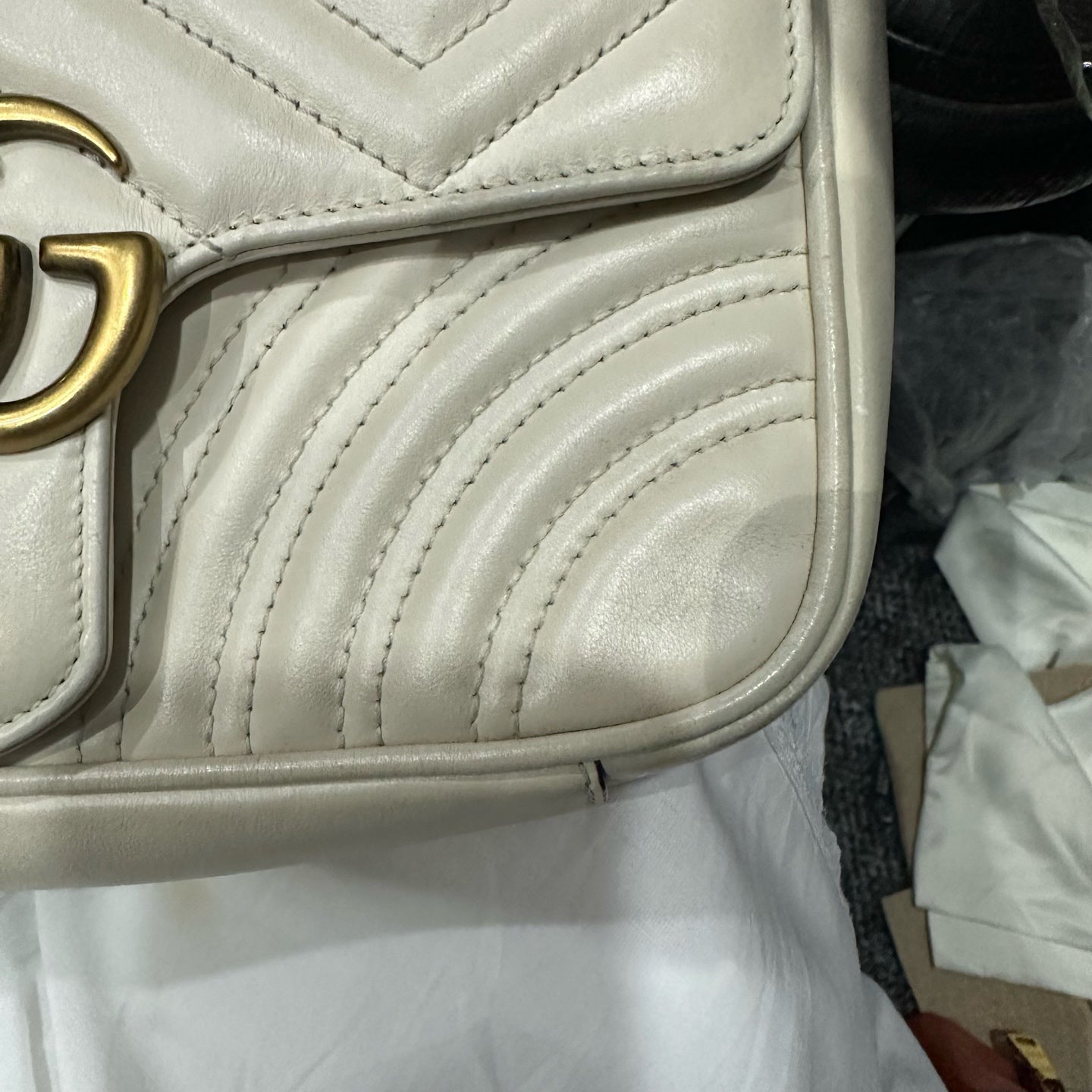 Gucci - Marmont - Leather - White - (mini)