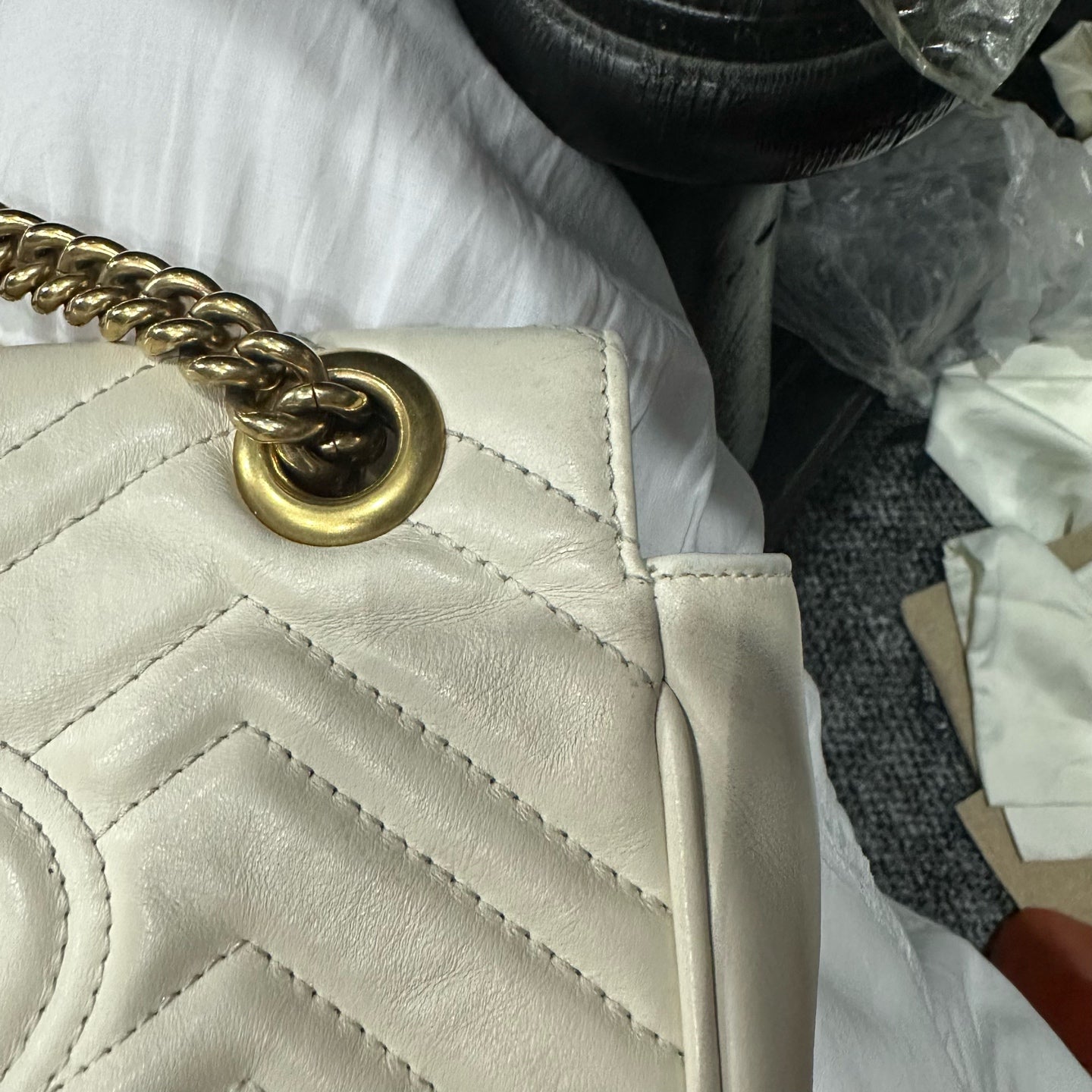 Gucci - Marmont - Leather - White - (mini)