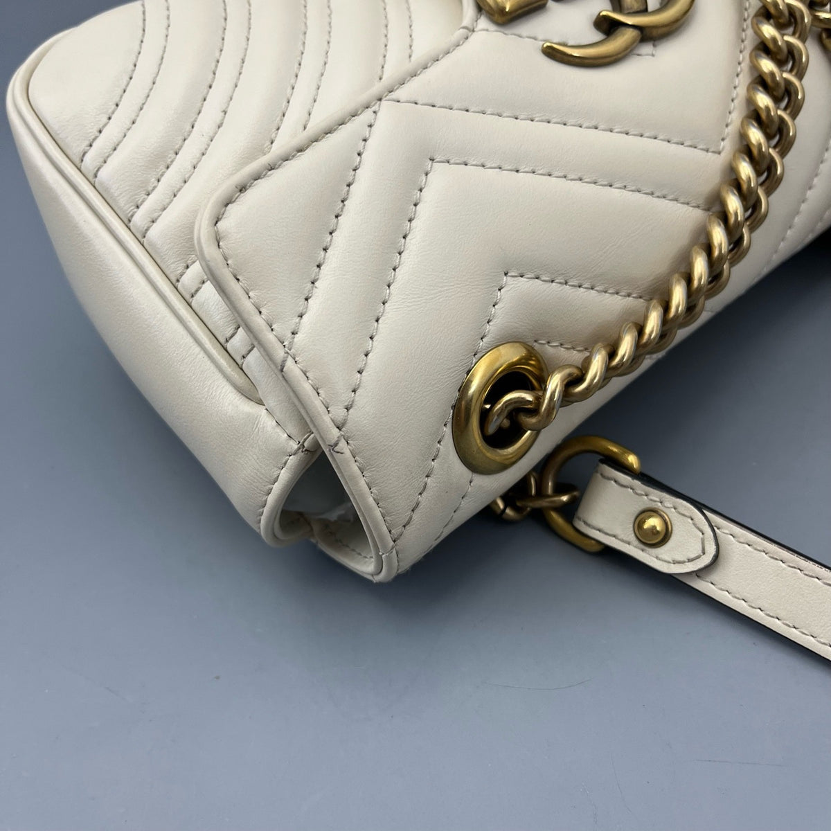Gucci - Marmont - Leather - White - (mini)