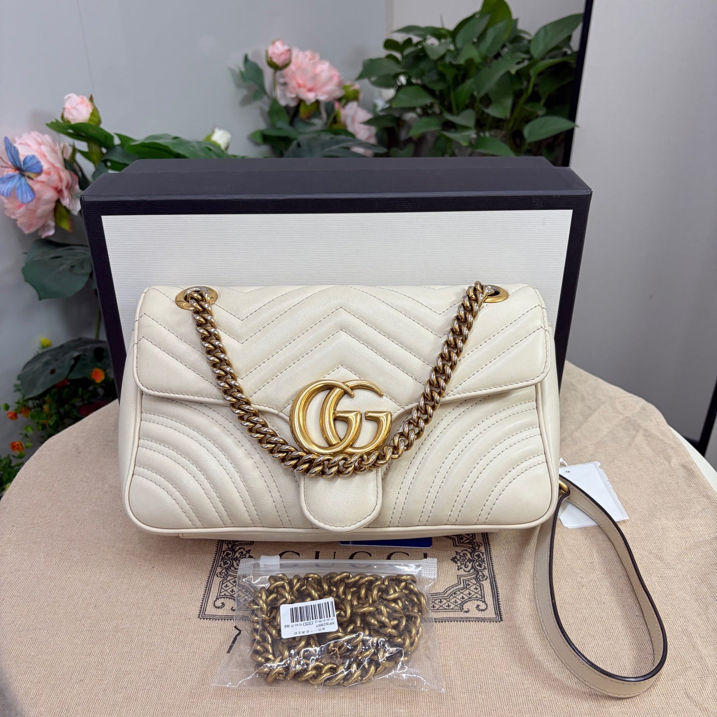 Gucci - Marmont - Leather - White - (small)