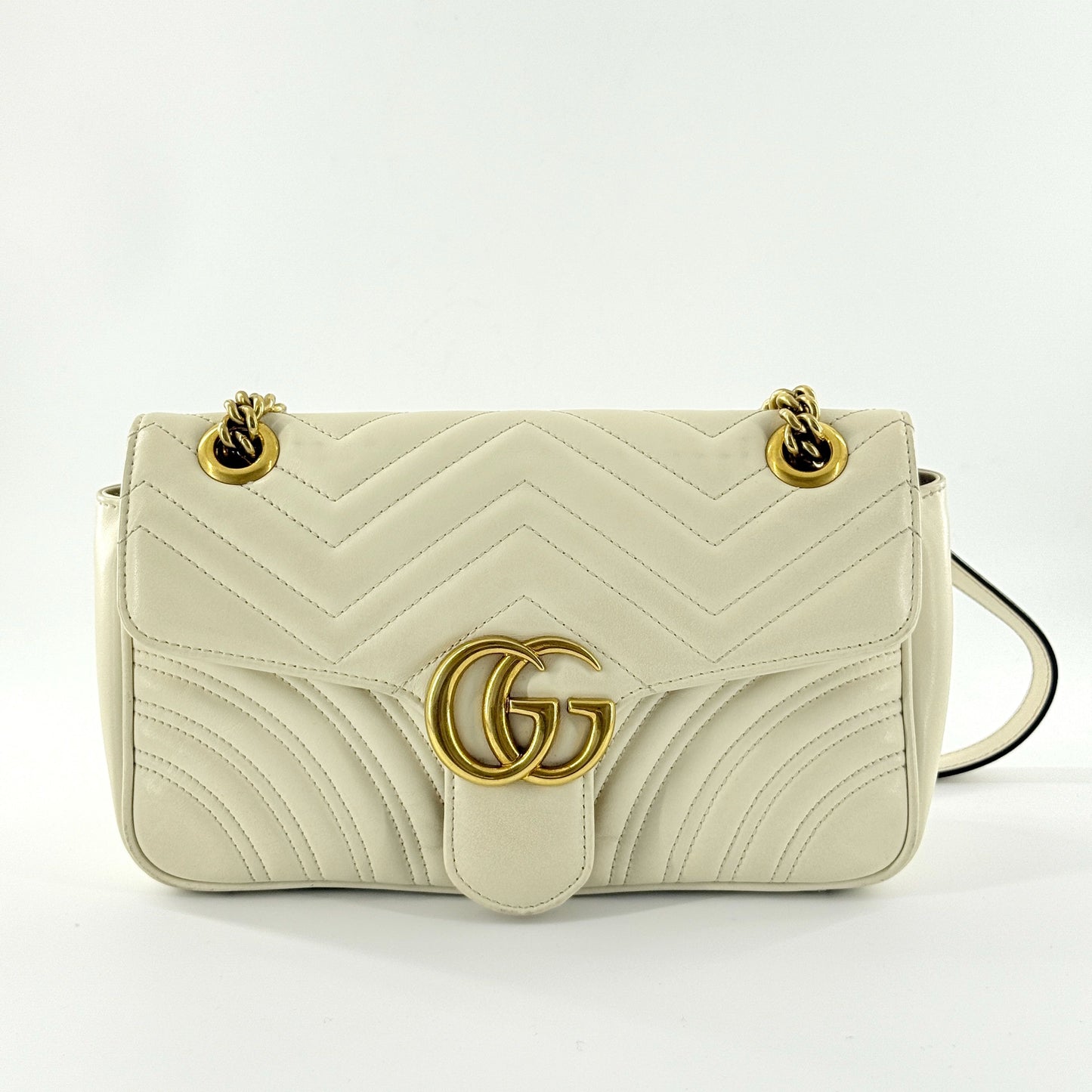Gucci - Marmont - Leather - White - (small)