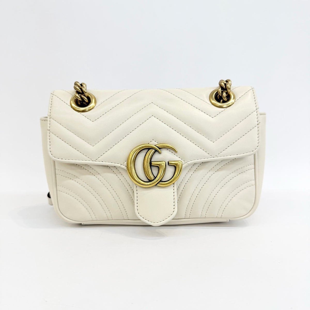 Gucci - Marmont - Leather - White - (small)