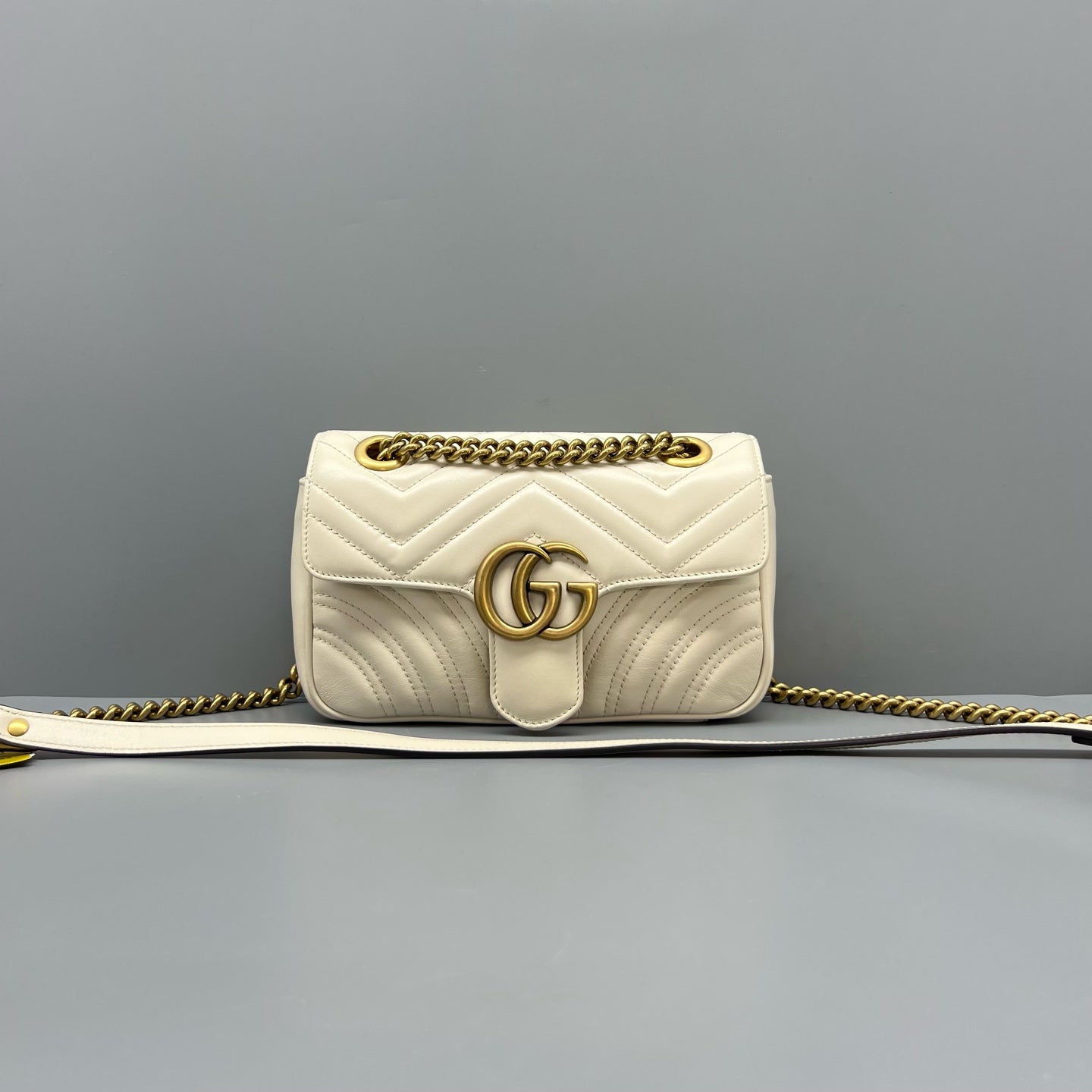 Gucci - Marmont - Leather - White - (small)