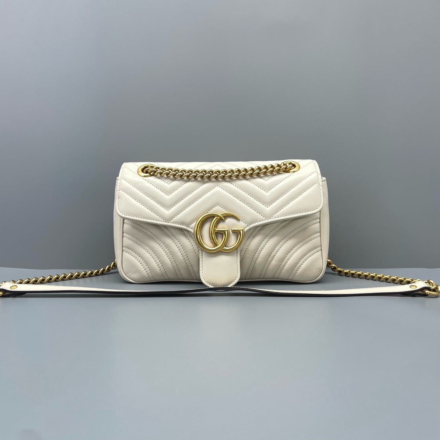 Gucci - Marmont - Leather - White - (small)
