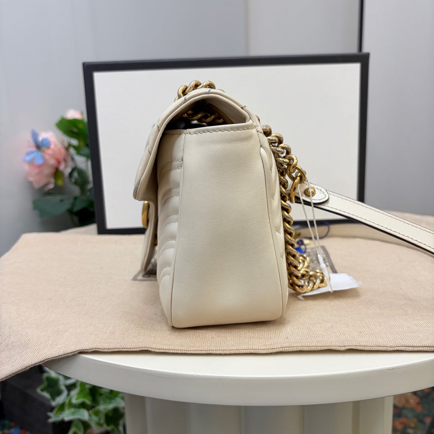 Gucci - Marmont - Leather - White - (small)