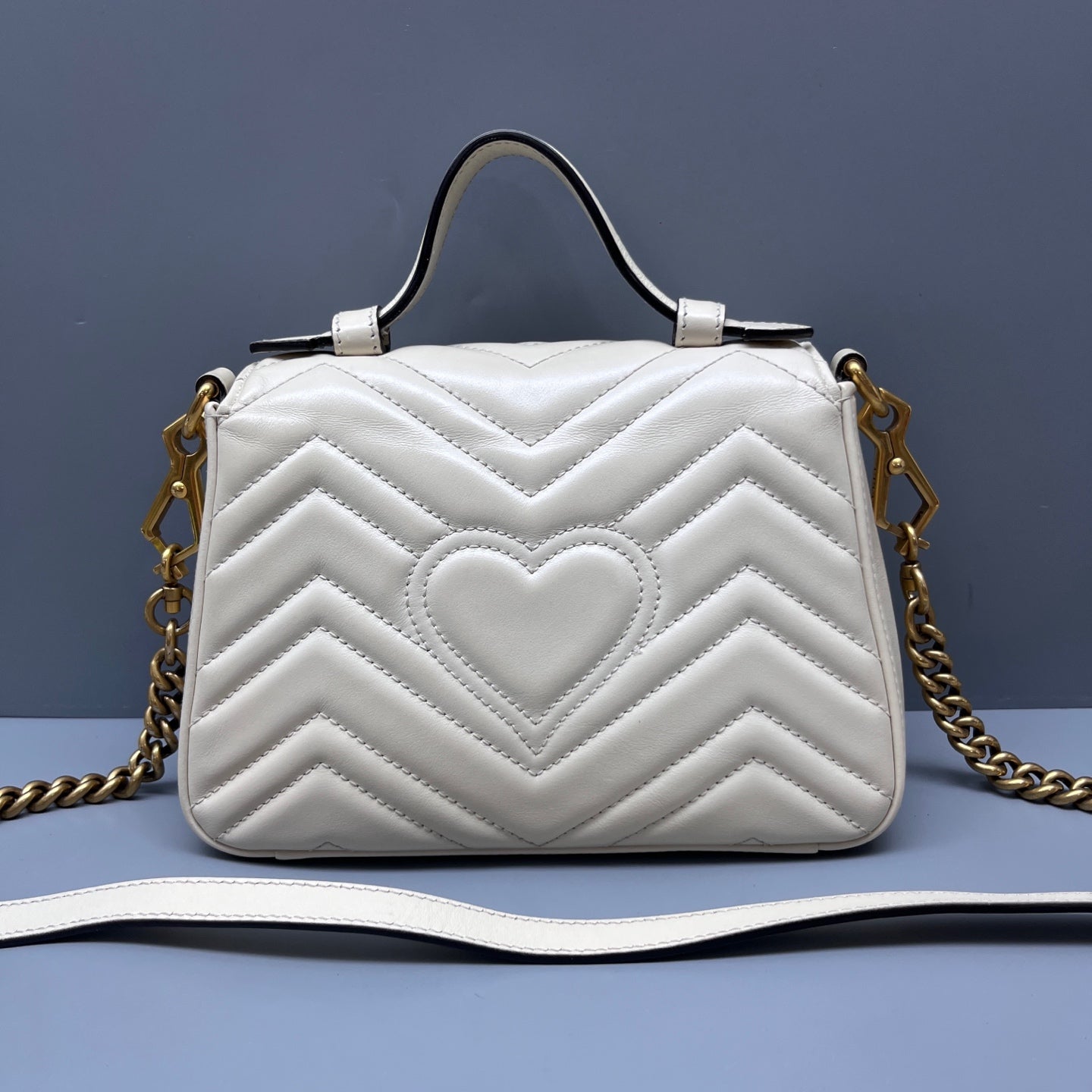 Gucci - Marmont - Leather - White - (small)