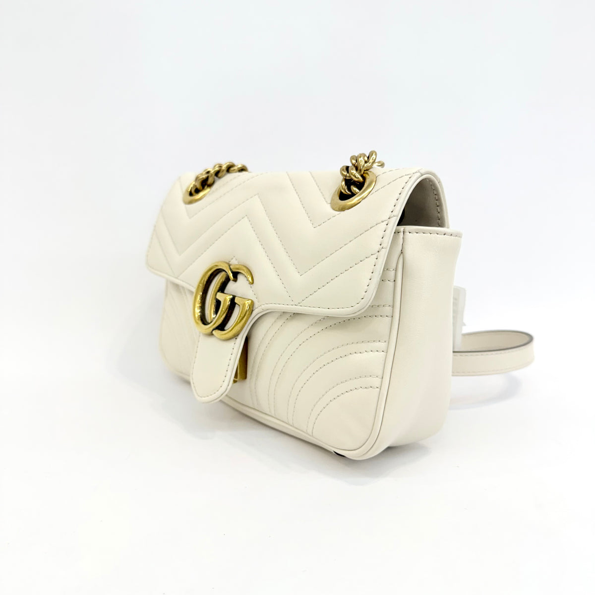 Gucci - Marmont - Leather - White - (small)