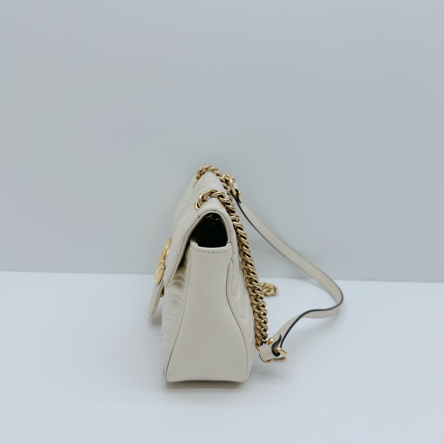Gucci - Marmont - Leather - White - (small)