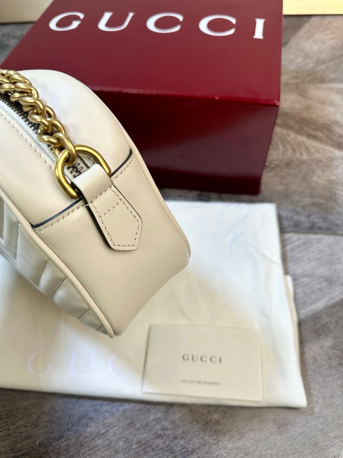 Gucci - Marmont - Leather - White - (small)