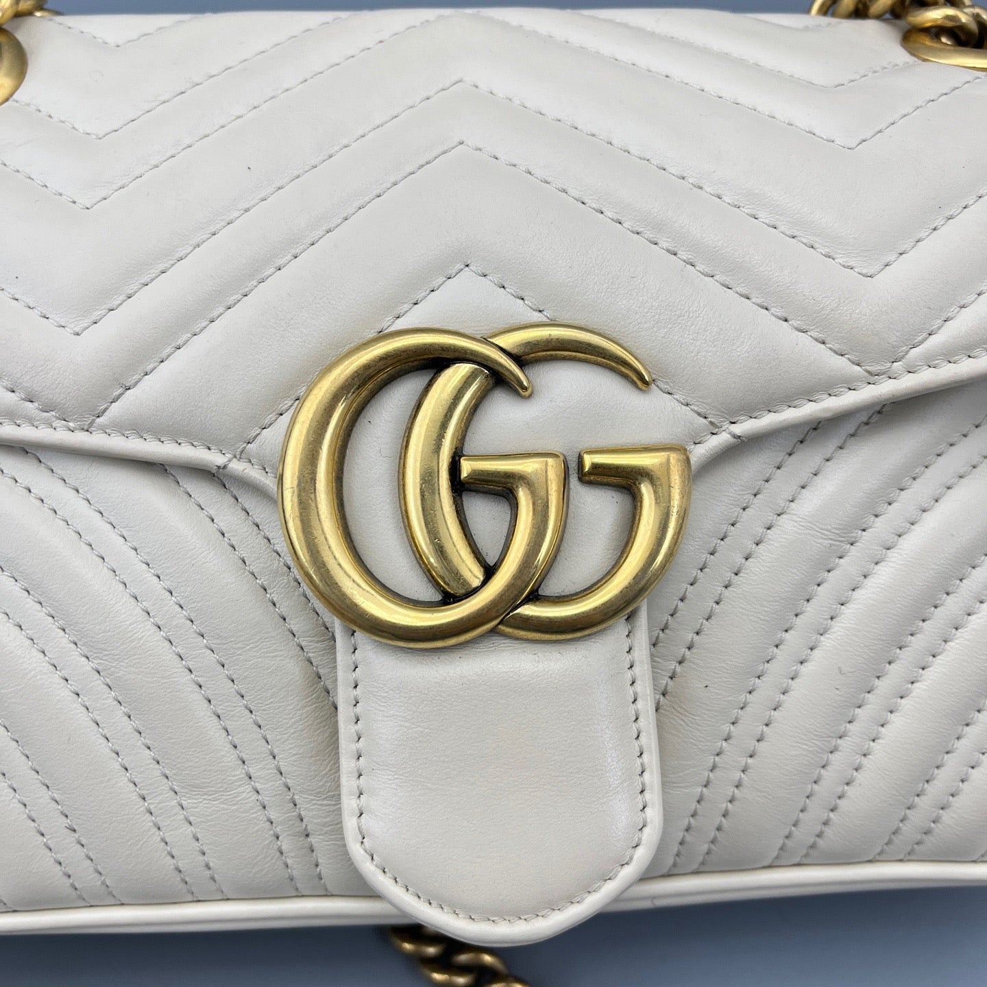Gucci - Marmont - Leather - White - (small)