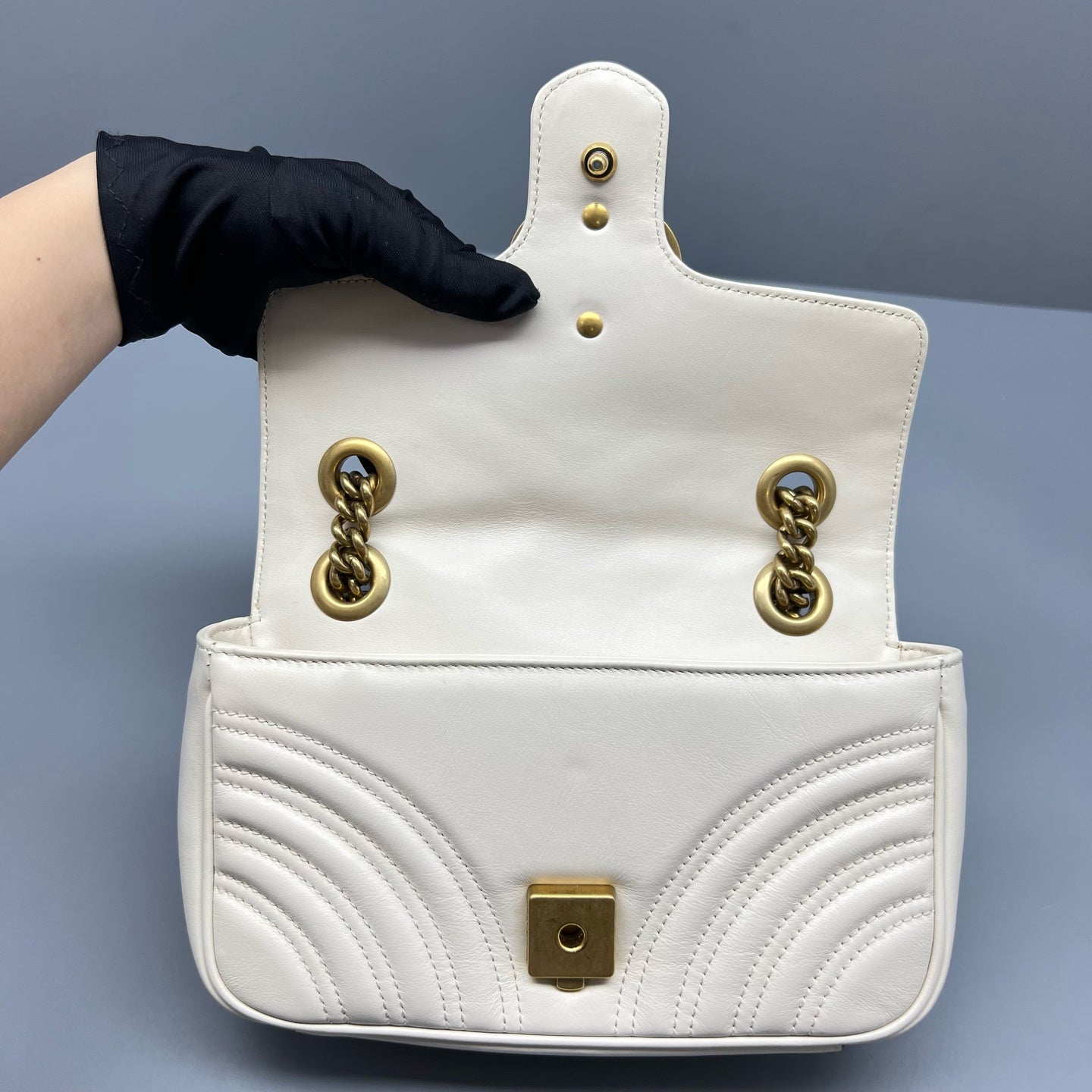 Gucci - Marmont - Leather - White - (small)