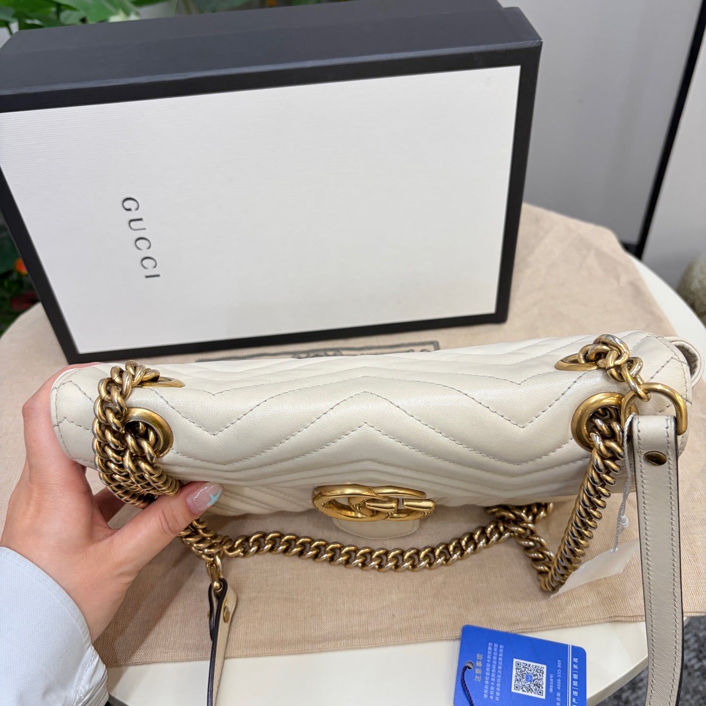 Gucci - Marmont - Leather - White - (small)