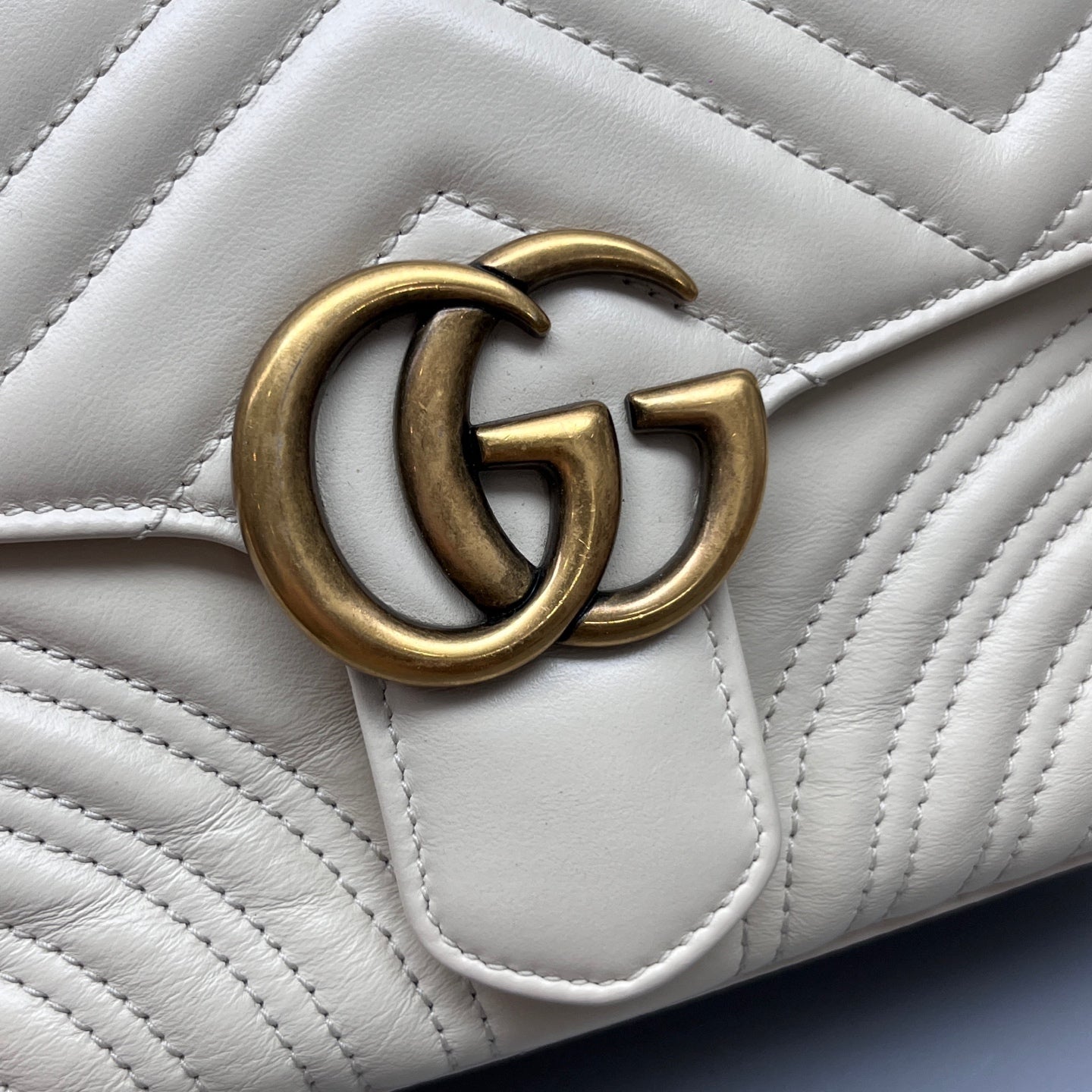 Gucci - Marmont - Leather - White - (small)