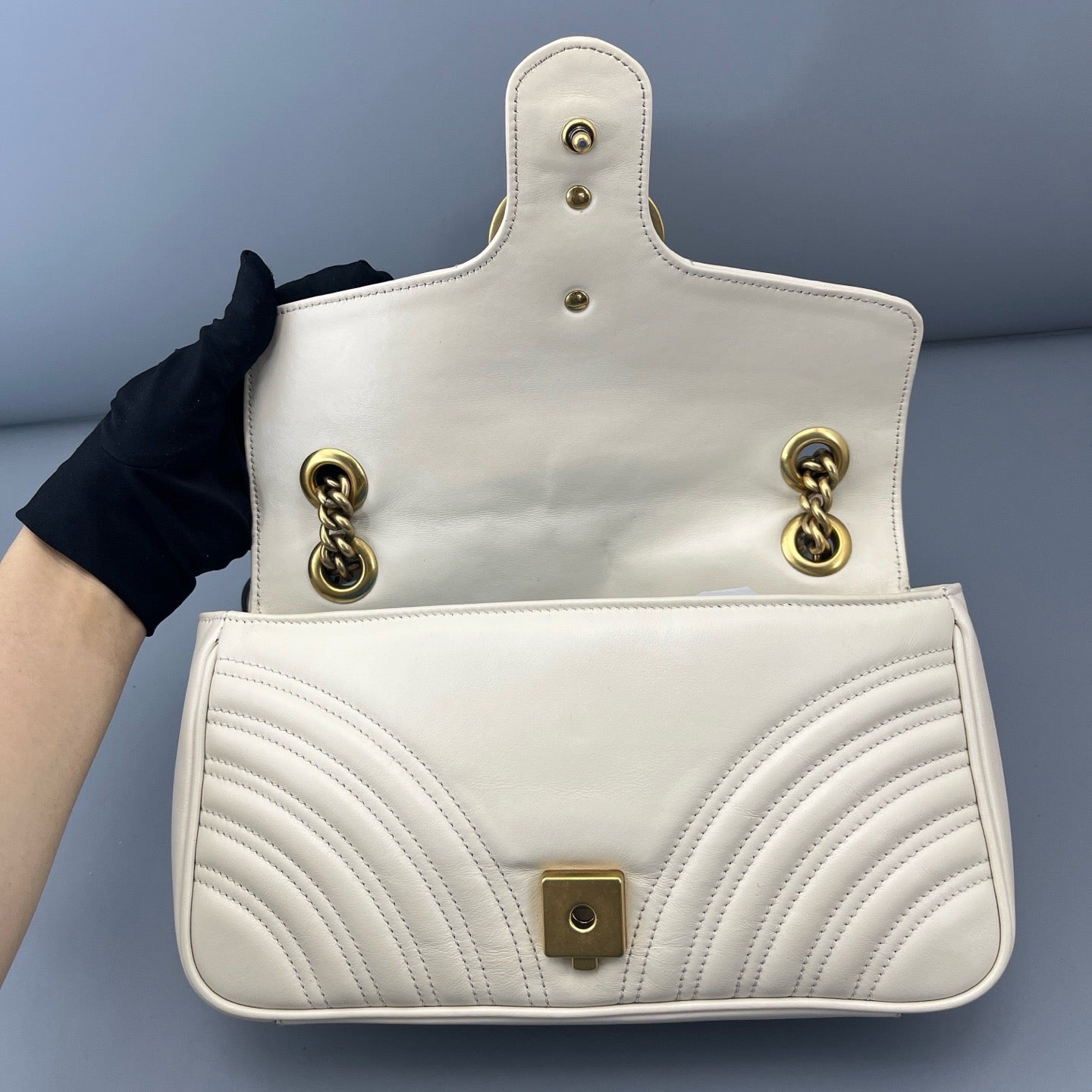 Gucci - Marmont - Leather - White - (small)