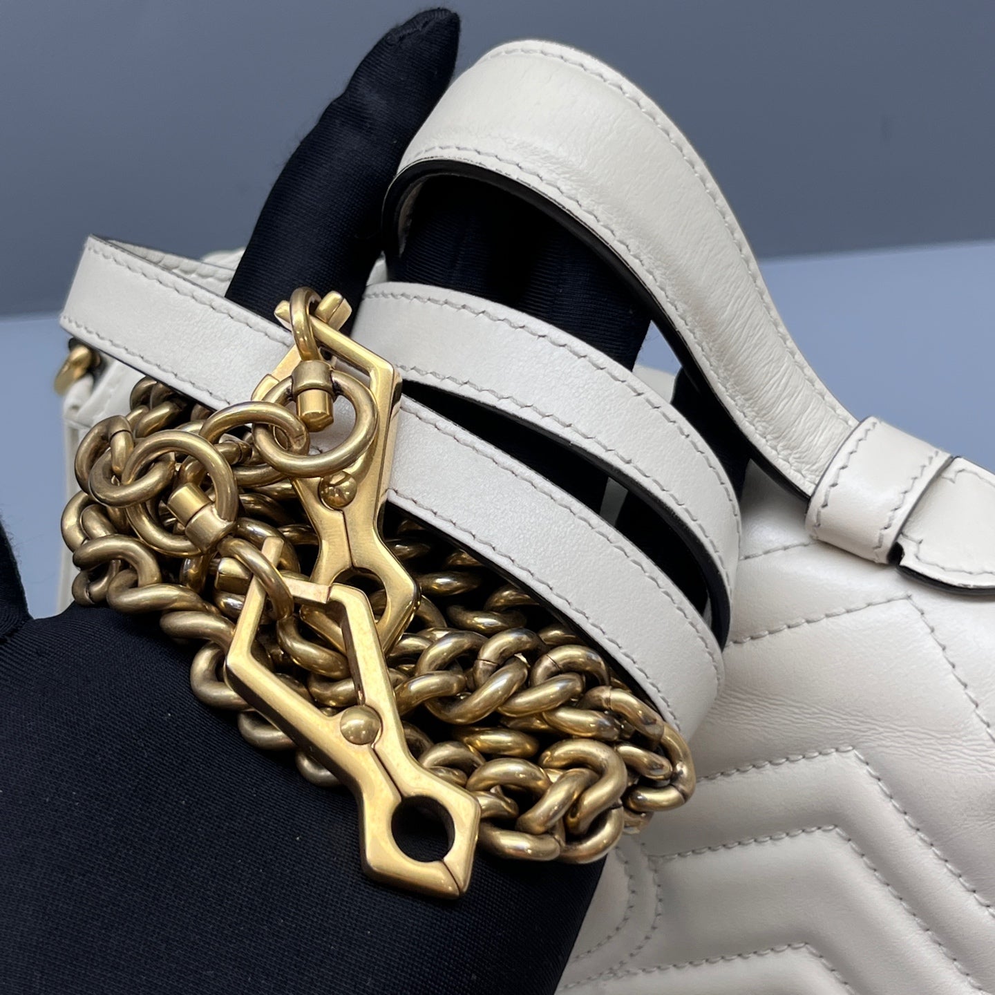 Gucci - Marmont - Leather - White - (small)