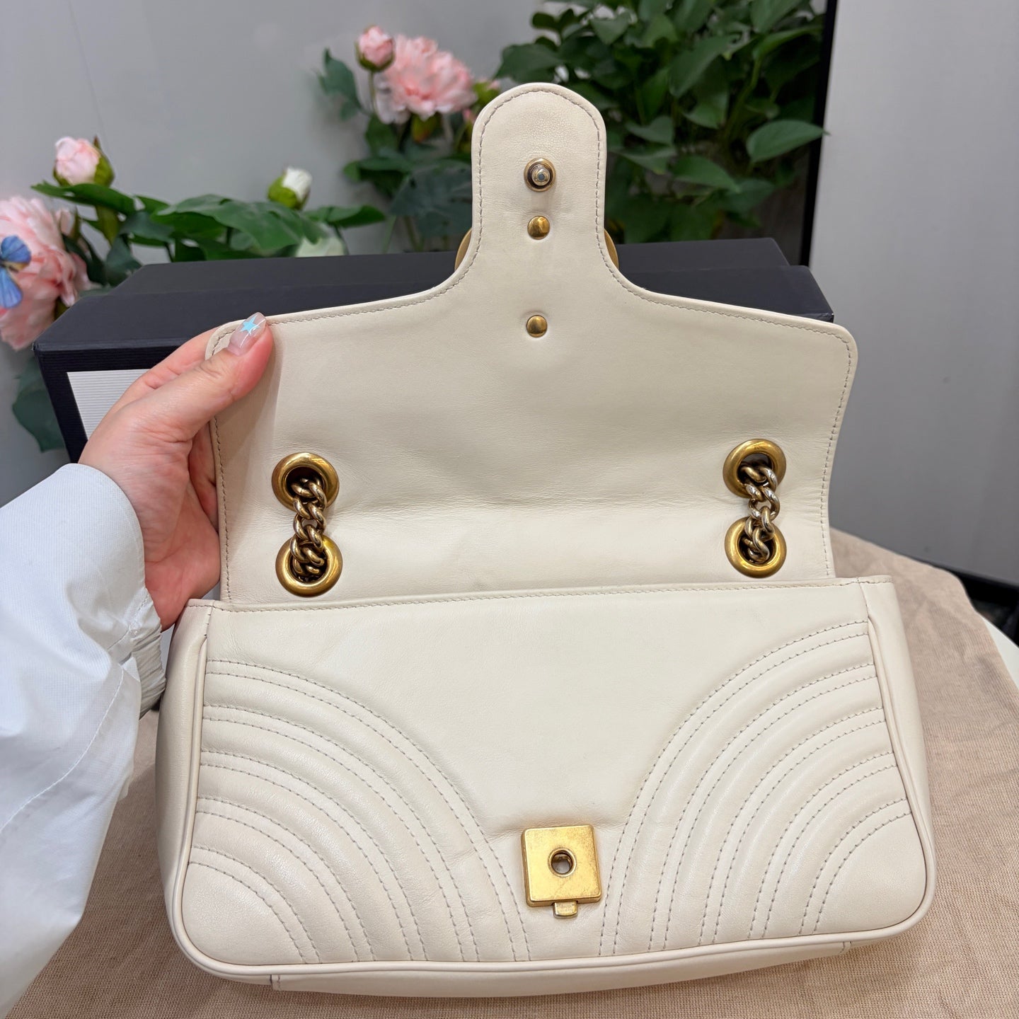 Gucci - Marmont - Leather - White - (small)