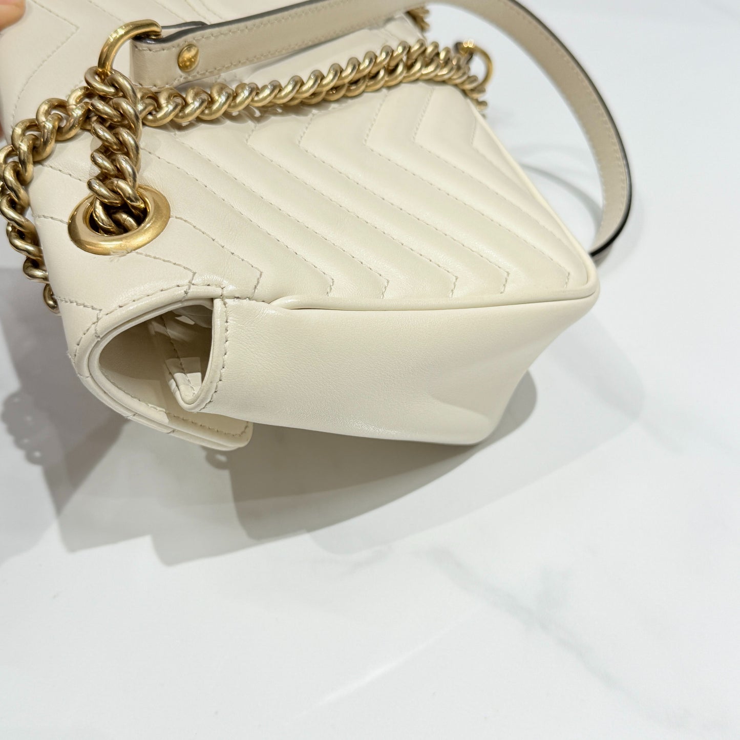 Gucci - Marmont - Leather - White - (small)