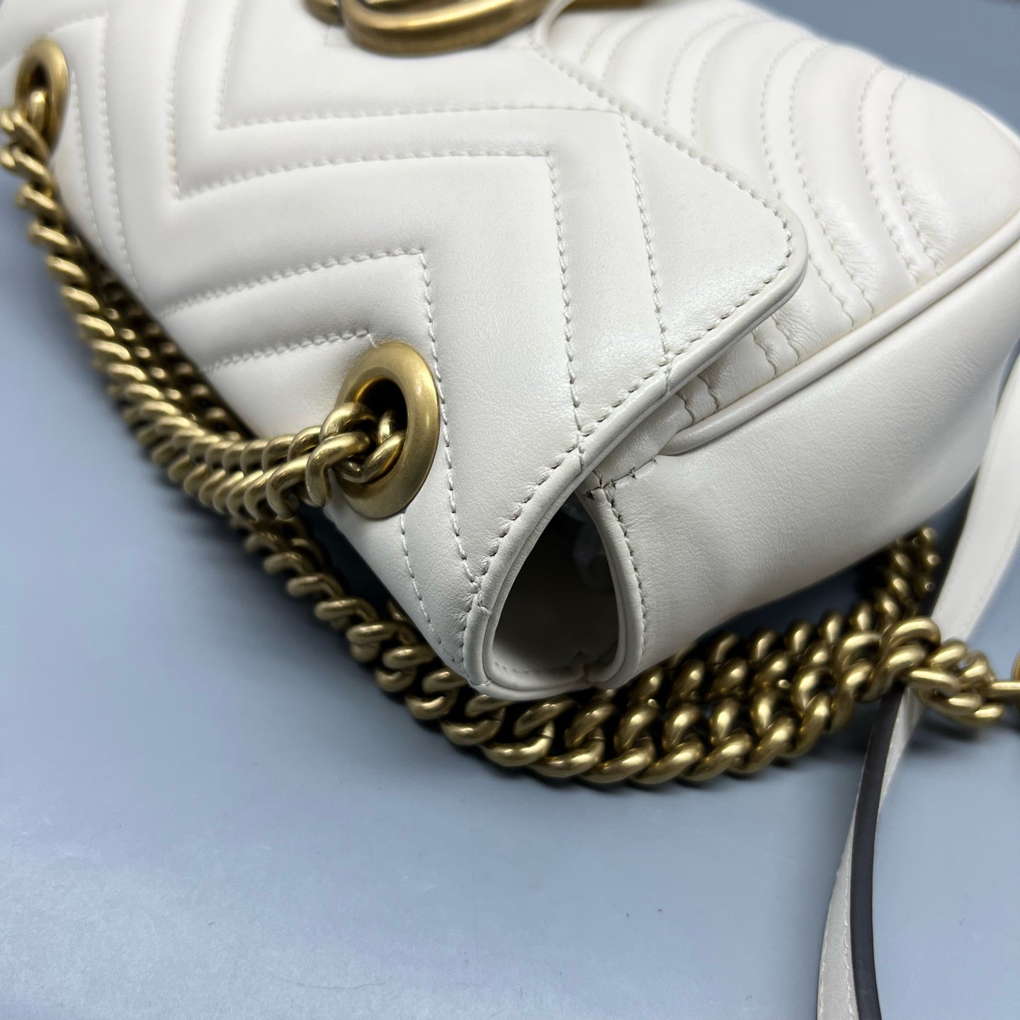 Gucci - Marmont - Leather - White - (small)