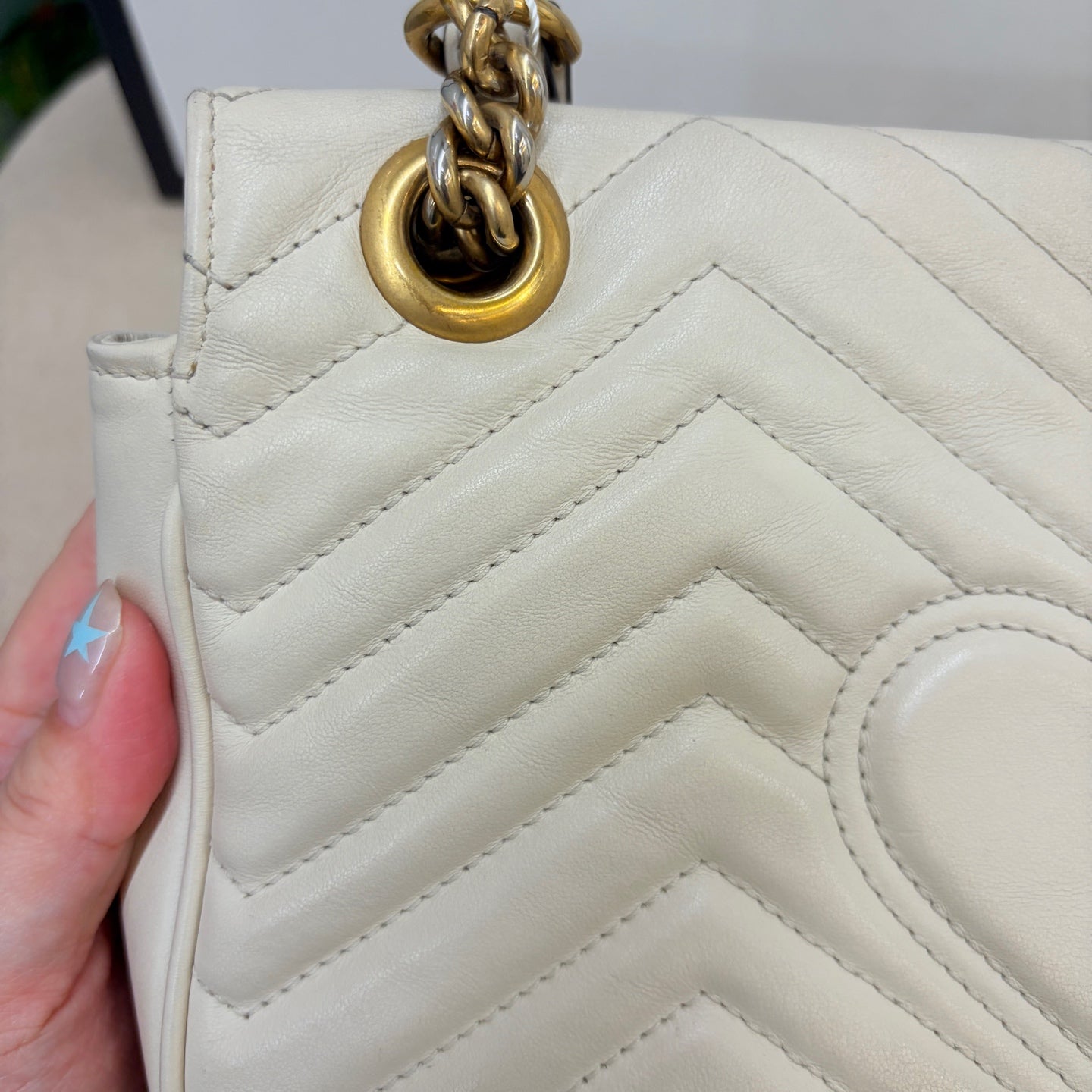 Gucci - Marmont - Leather - White - (small)