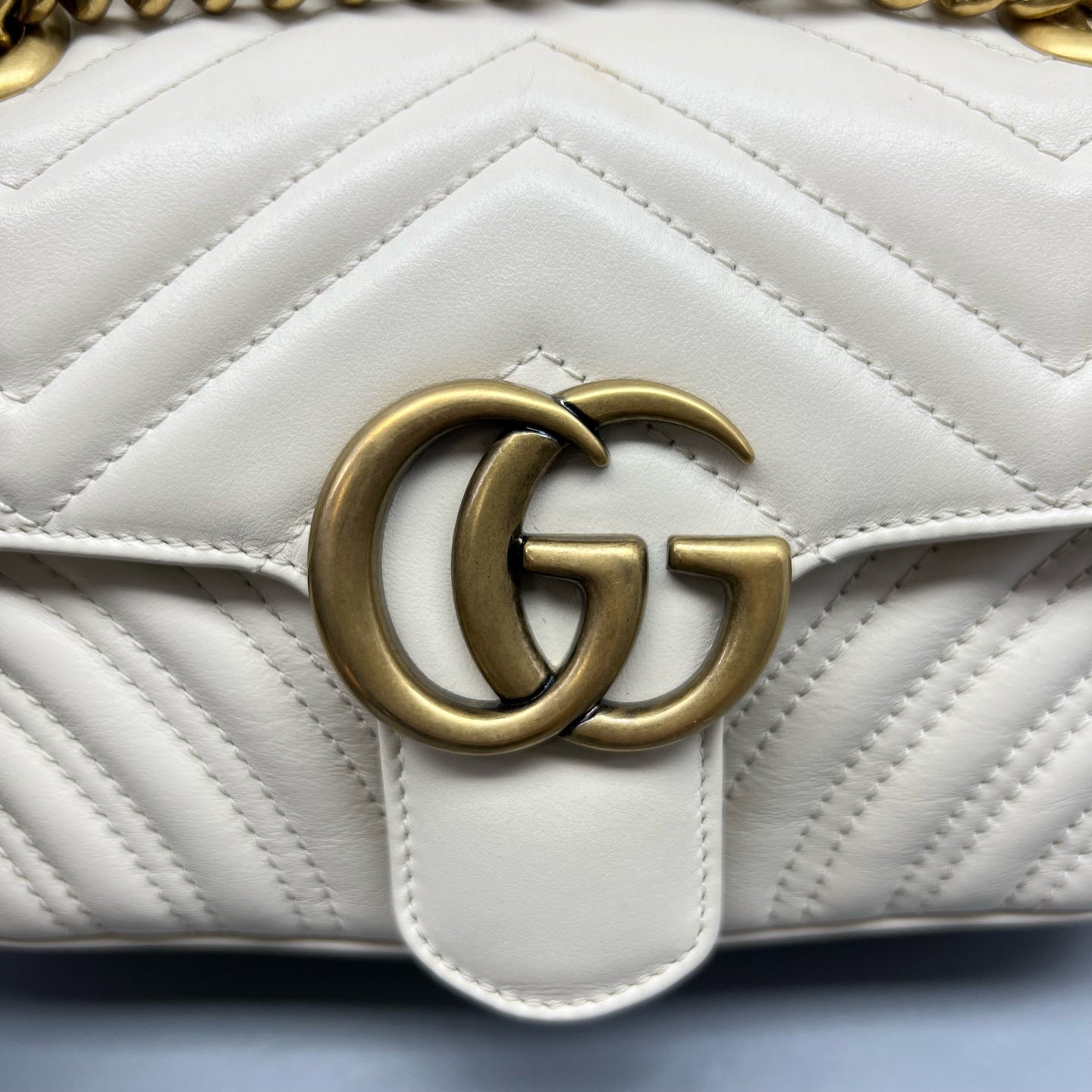 Gucci - Marmont - Leather - White - (small)