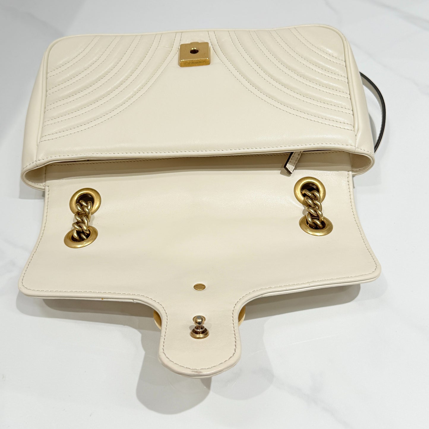 Gucci - Marmont - Leather - White - (small)
