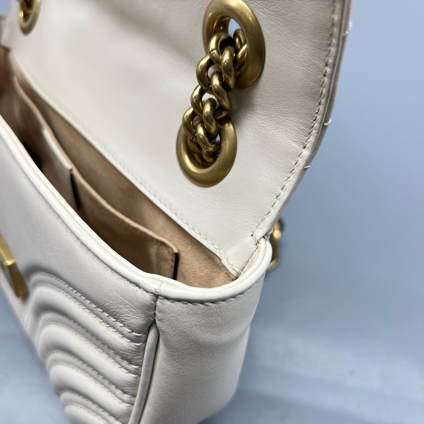 Gucci - Marmont - Leather - White - (small)
