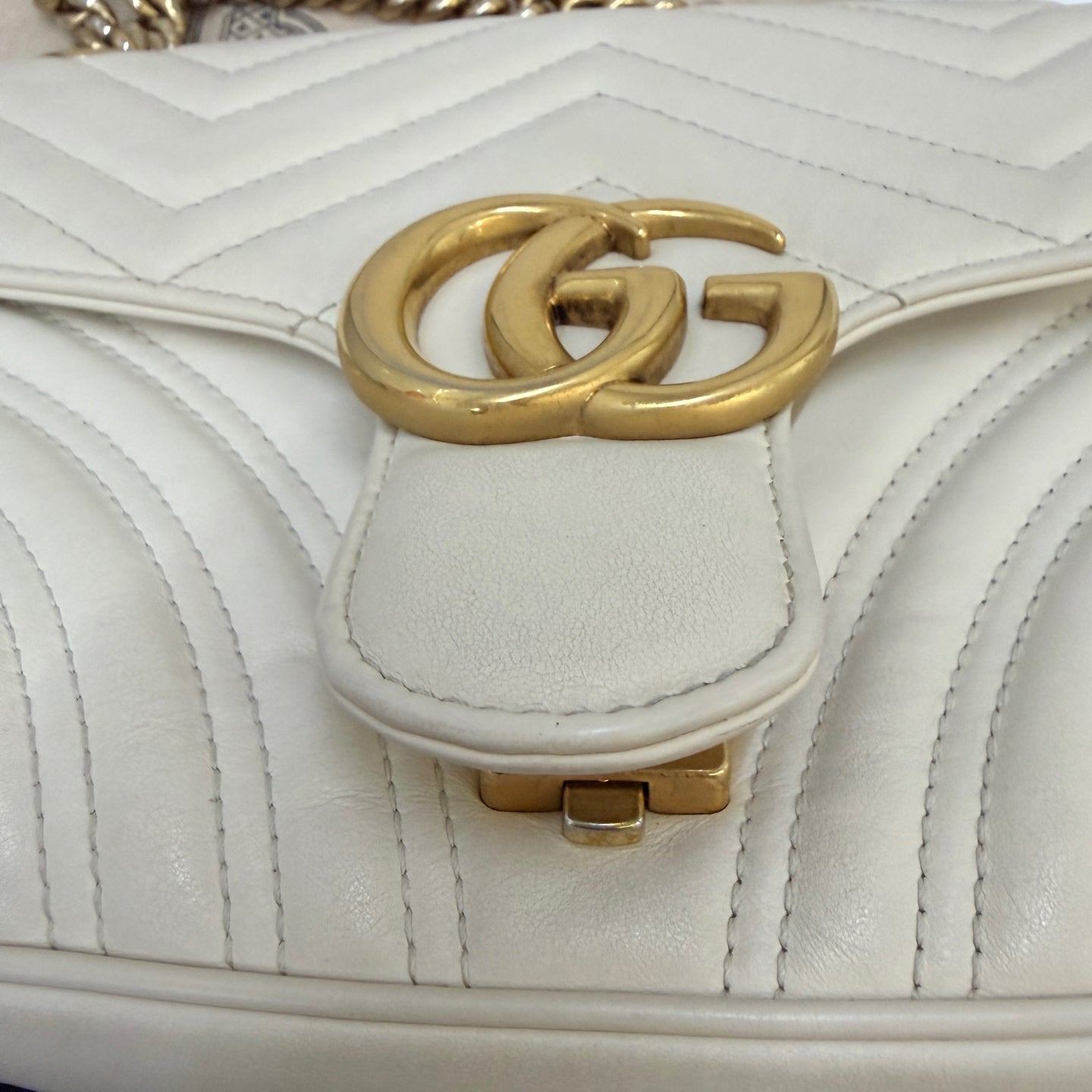 Gucci - Marmont - Leather - White - (small)