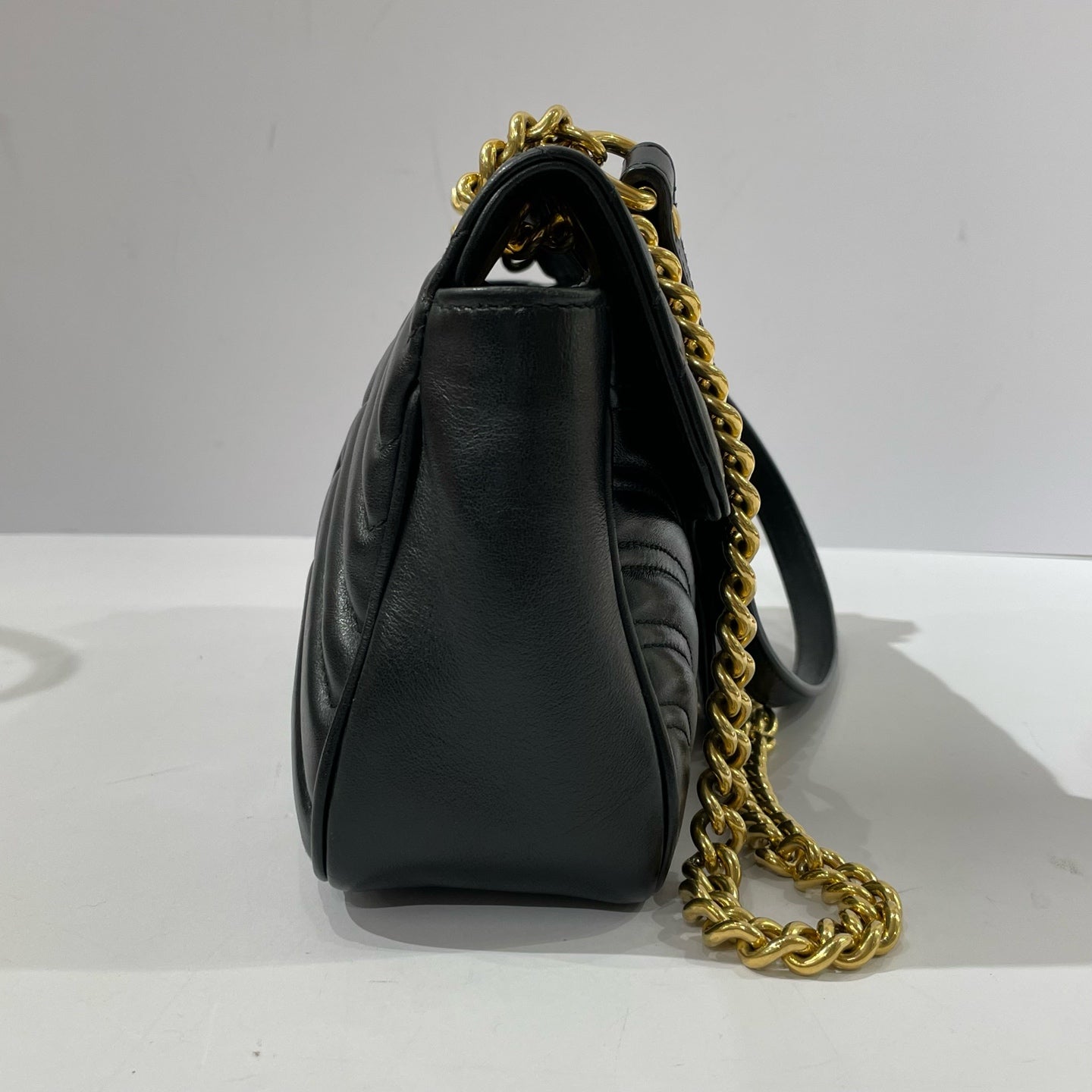 Gucci - Marmont - Matelassé leather - Black - (Small)