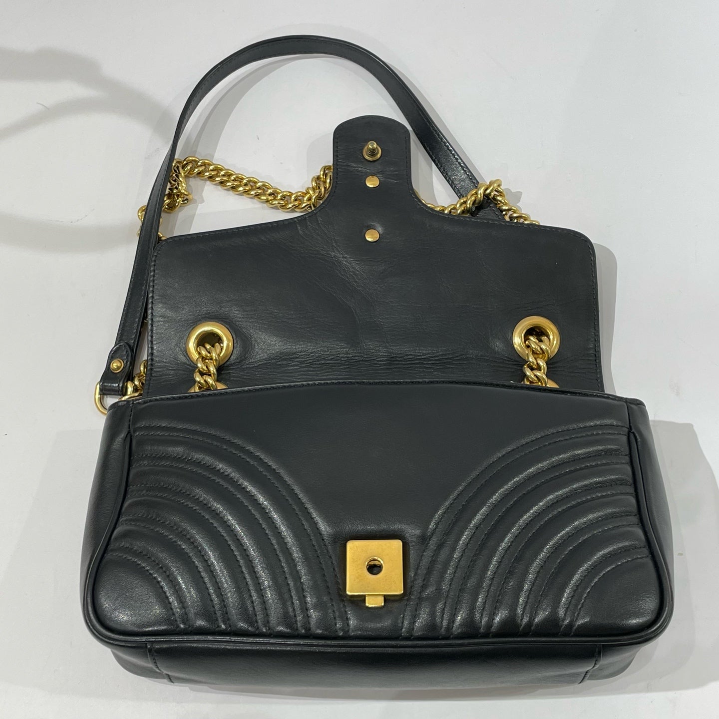 Gucci - Marmont - Matelassé leather - Black - (Small)