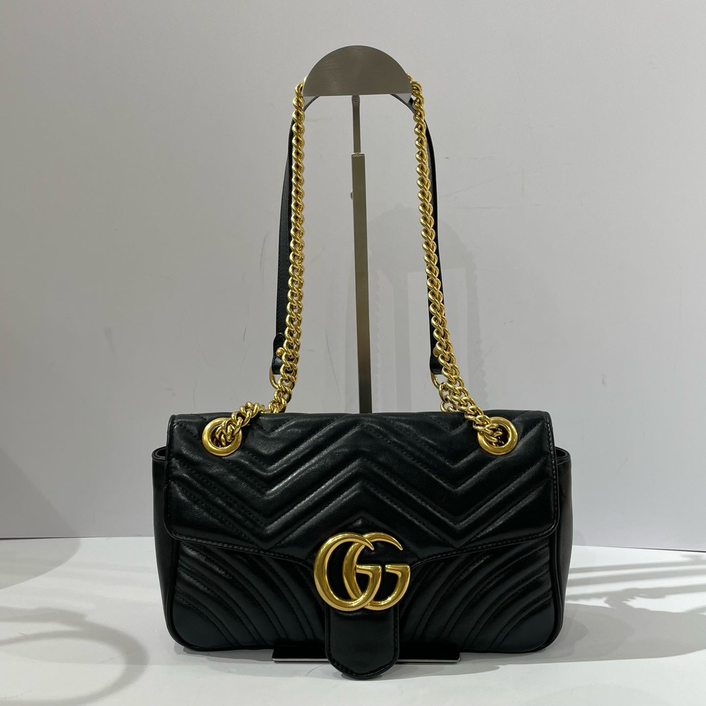 Gucci - Marmont - Matelassé leather - Black - (Small)