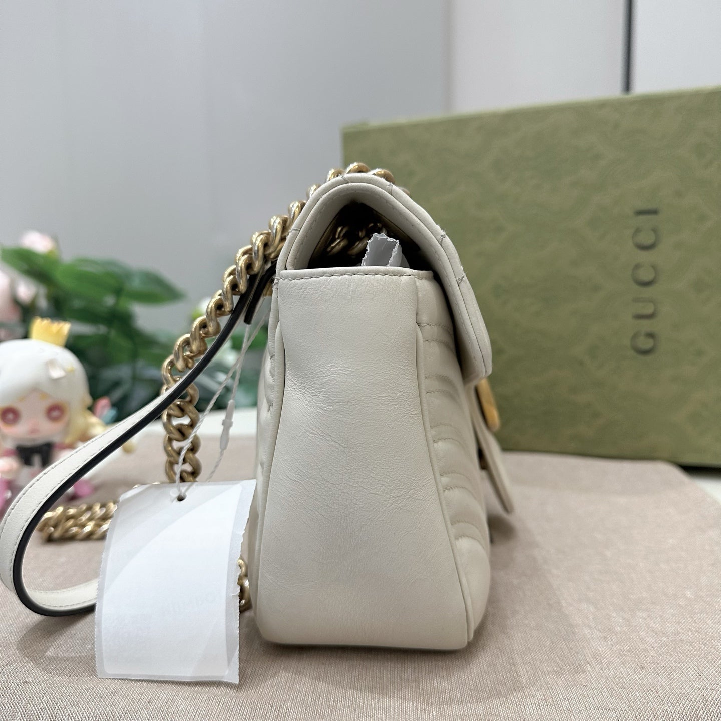 Gucci - Marmont - Matelassé leather - White with Gold-Tone Hardware - (Small)