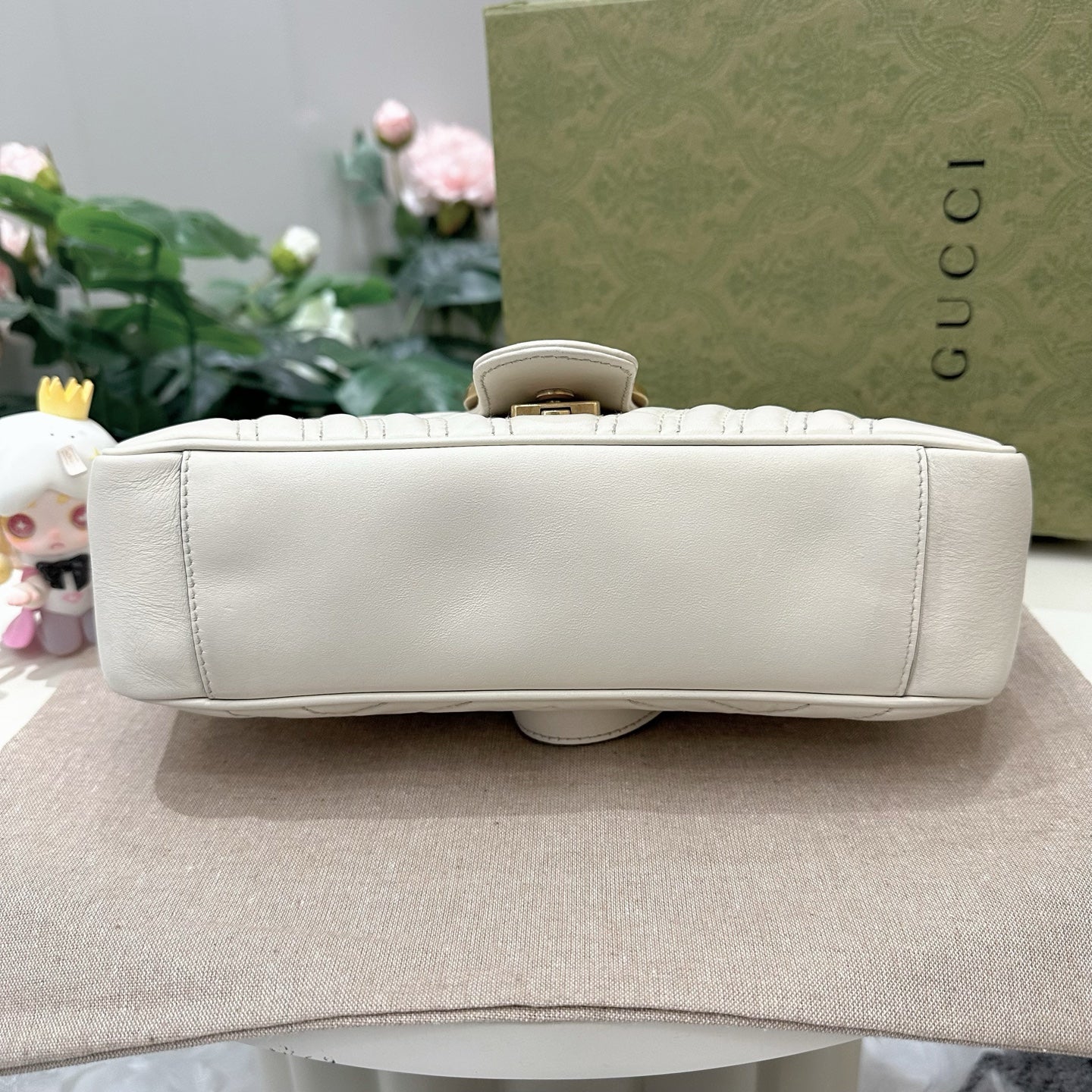 Gucci - Marmont - Matelassé leather - White with Gold-Tone Hardware - (Small)