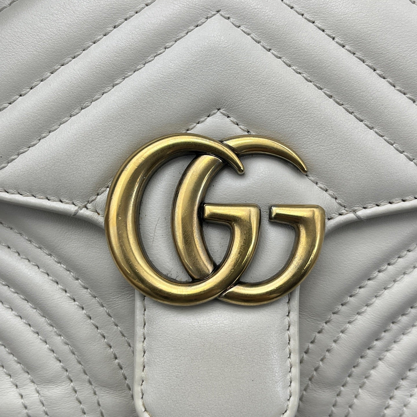 Gucci - Marmont Messenger - Leather - White
