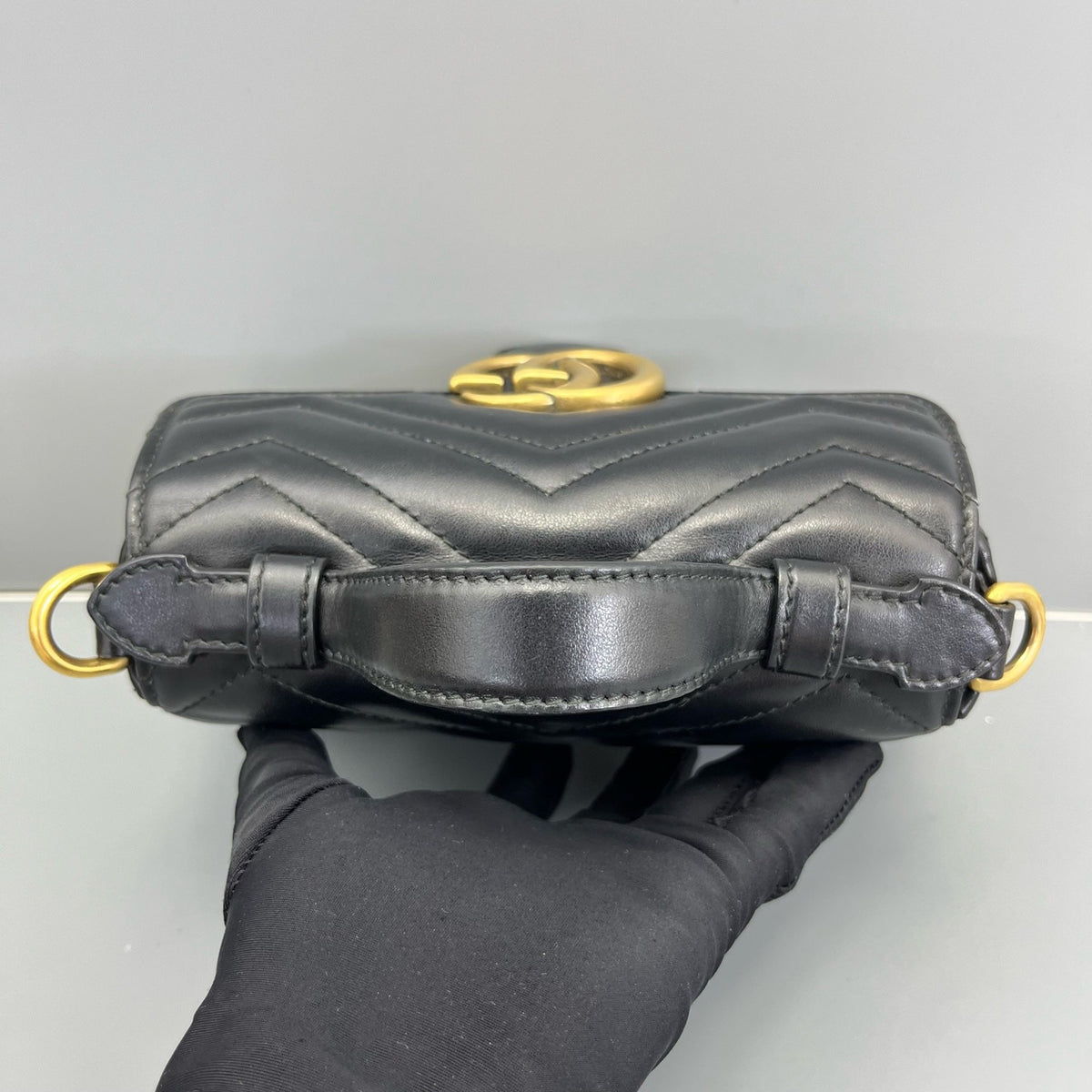 Gucci - Marmont Messenger - Leather - Black - (mini)