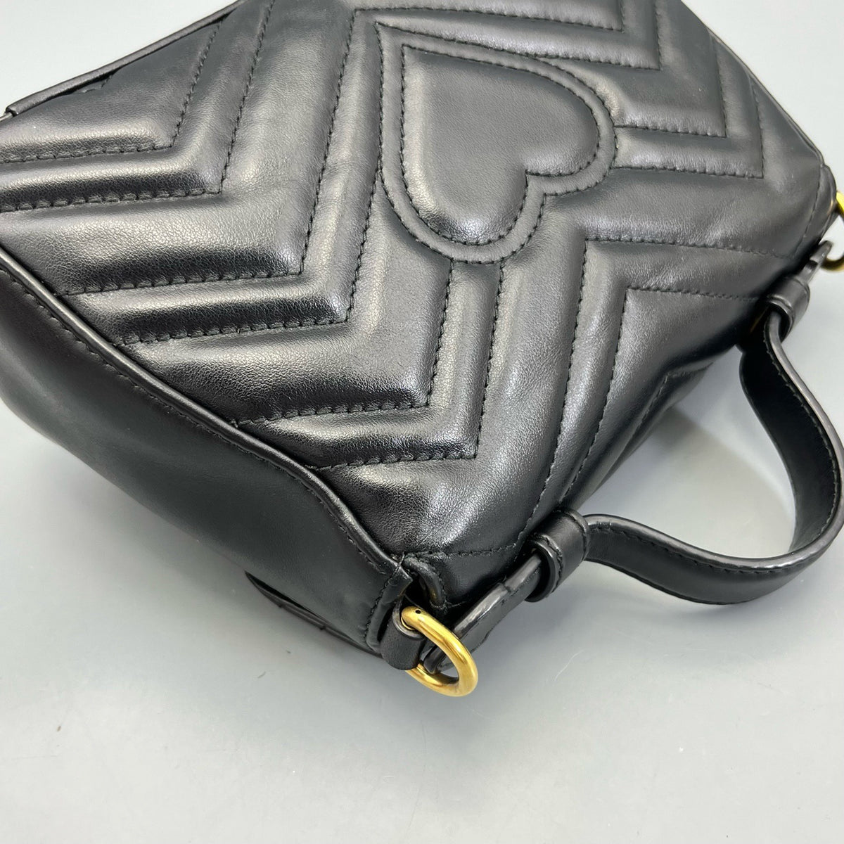 Gucci - Marmont Messenger - Leather - Black - (mini)