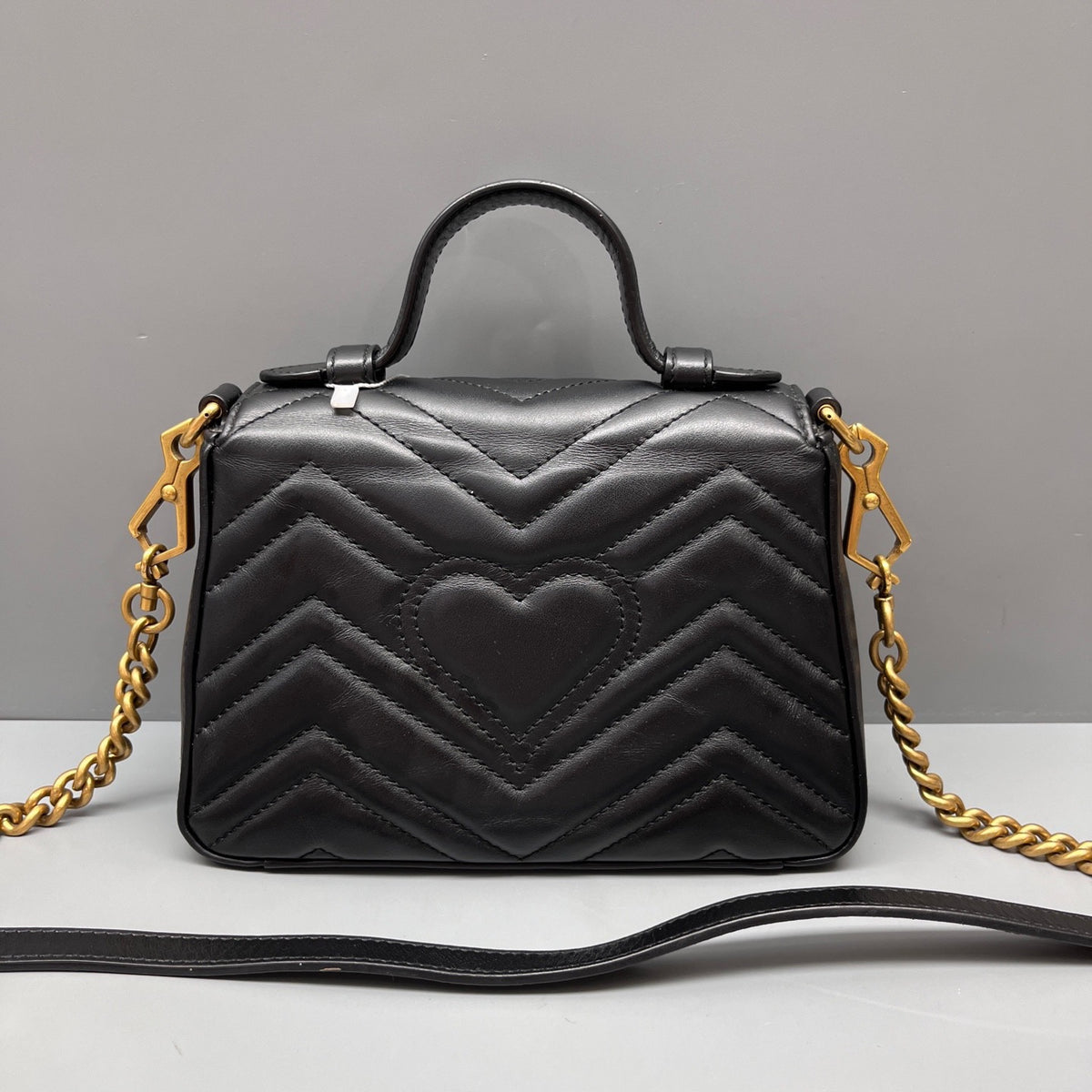 Gucci - Marmont Messenger - Leather - Black - (small)