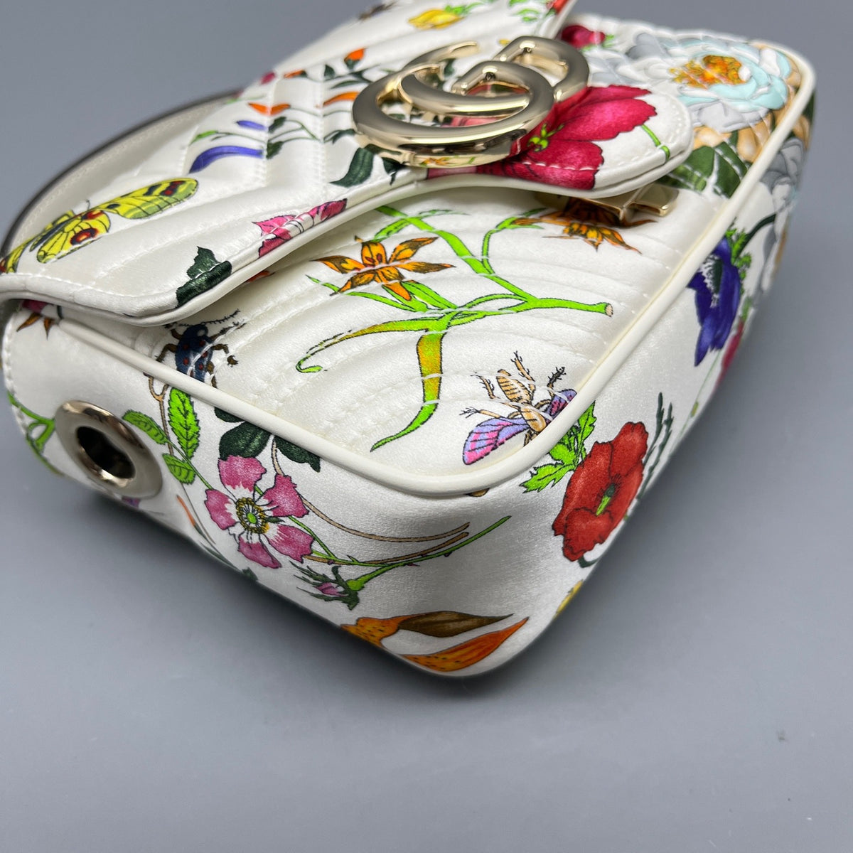 Gucci - Marmont Messenger Mini - Cloth - White - (mini)