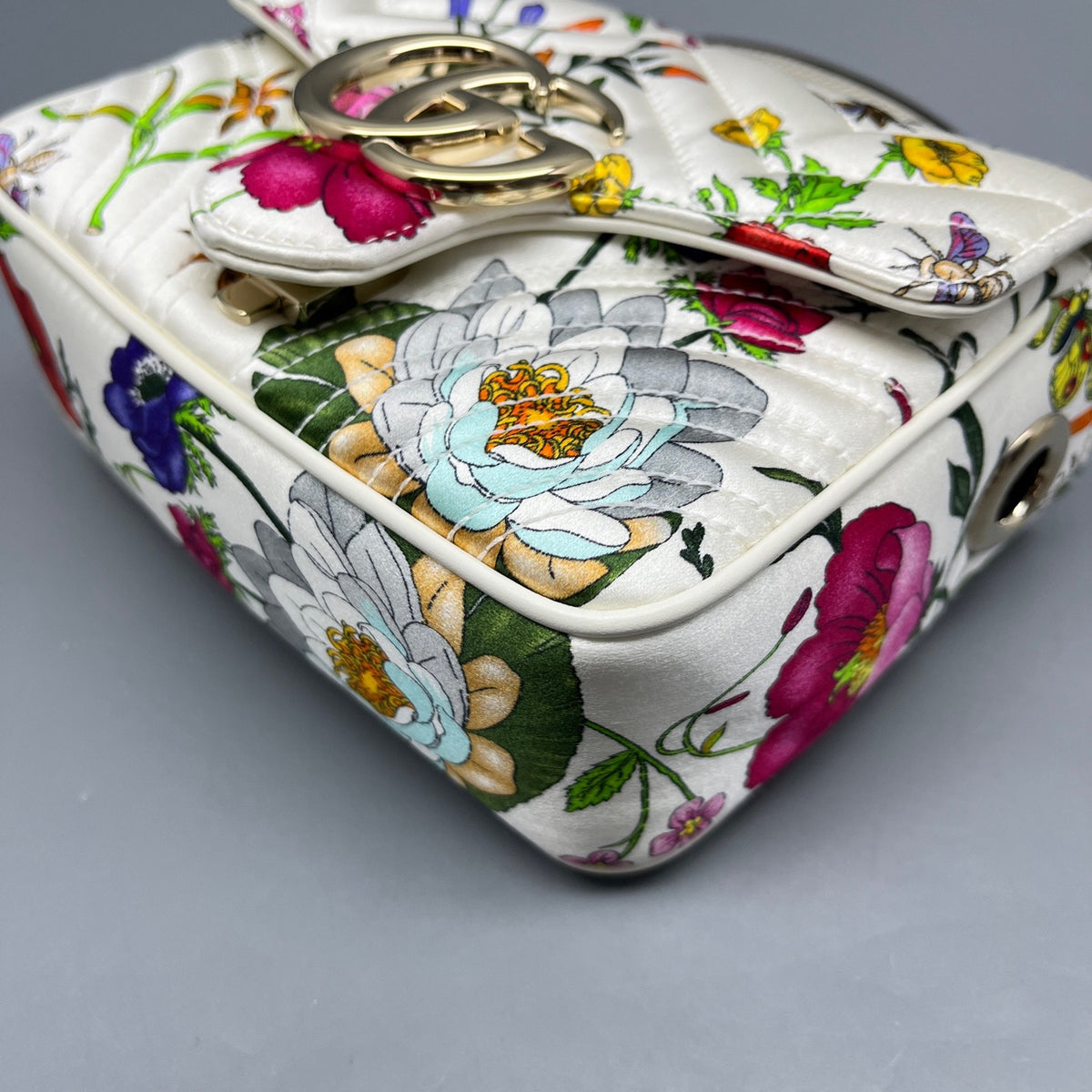 Gucci - Marmont Messenger Mini - Cloth - White - (mini)