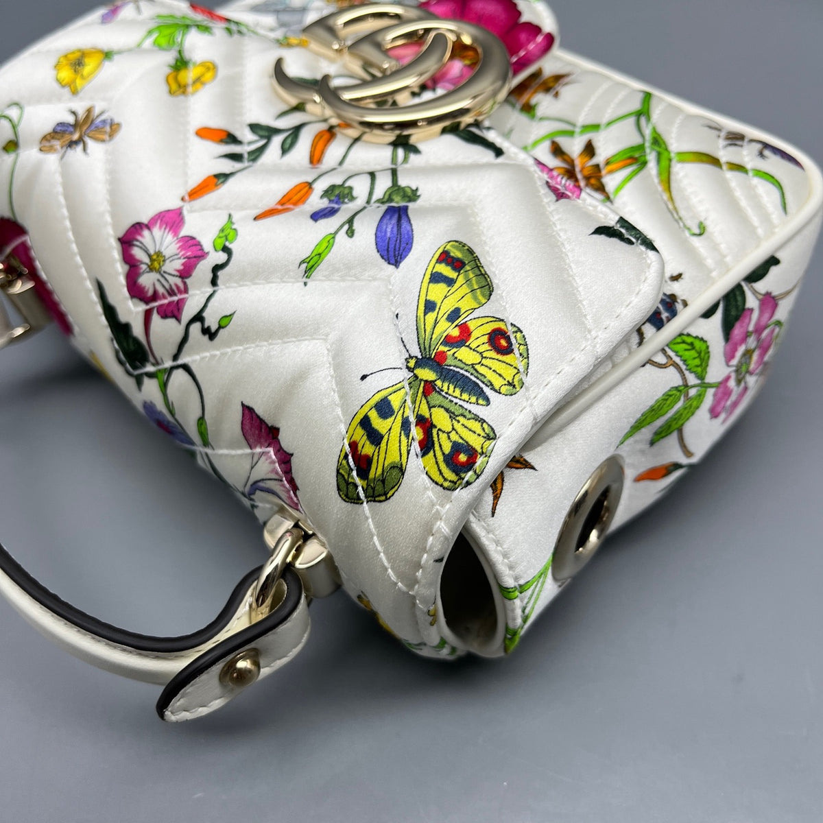 Gucci - Marmont Messenger Mini - Cloth - White - (mini)