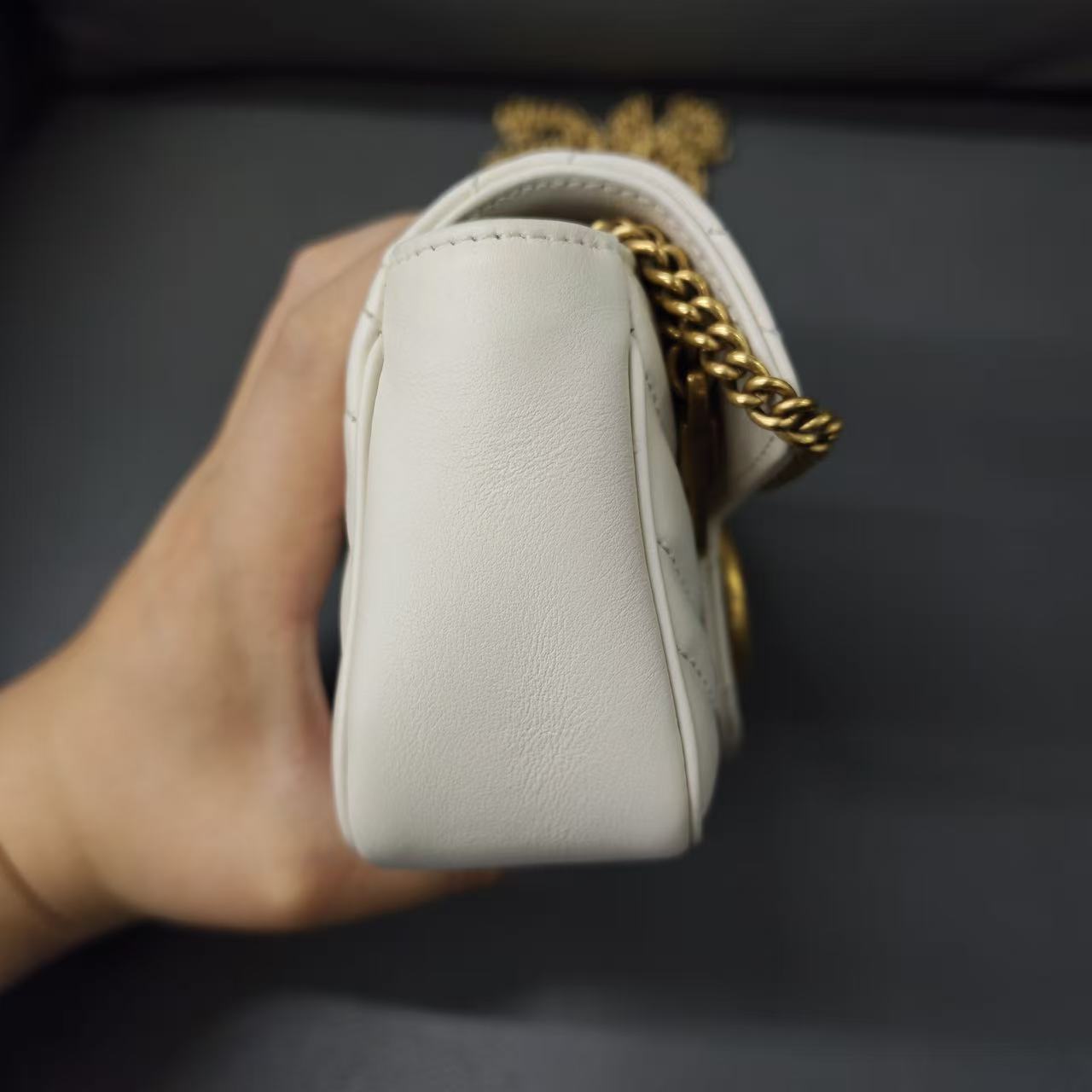 Gucci - Marmont Mini Bag - Leather - White - (mini)