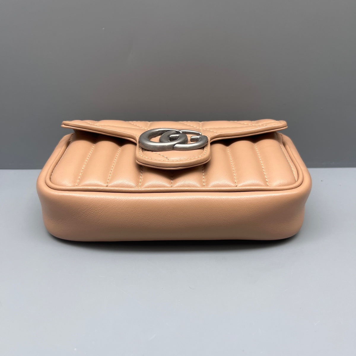 Gucci - Marmont Mini Chain Bag - Leather - Beige - (mini)
