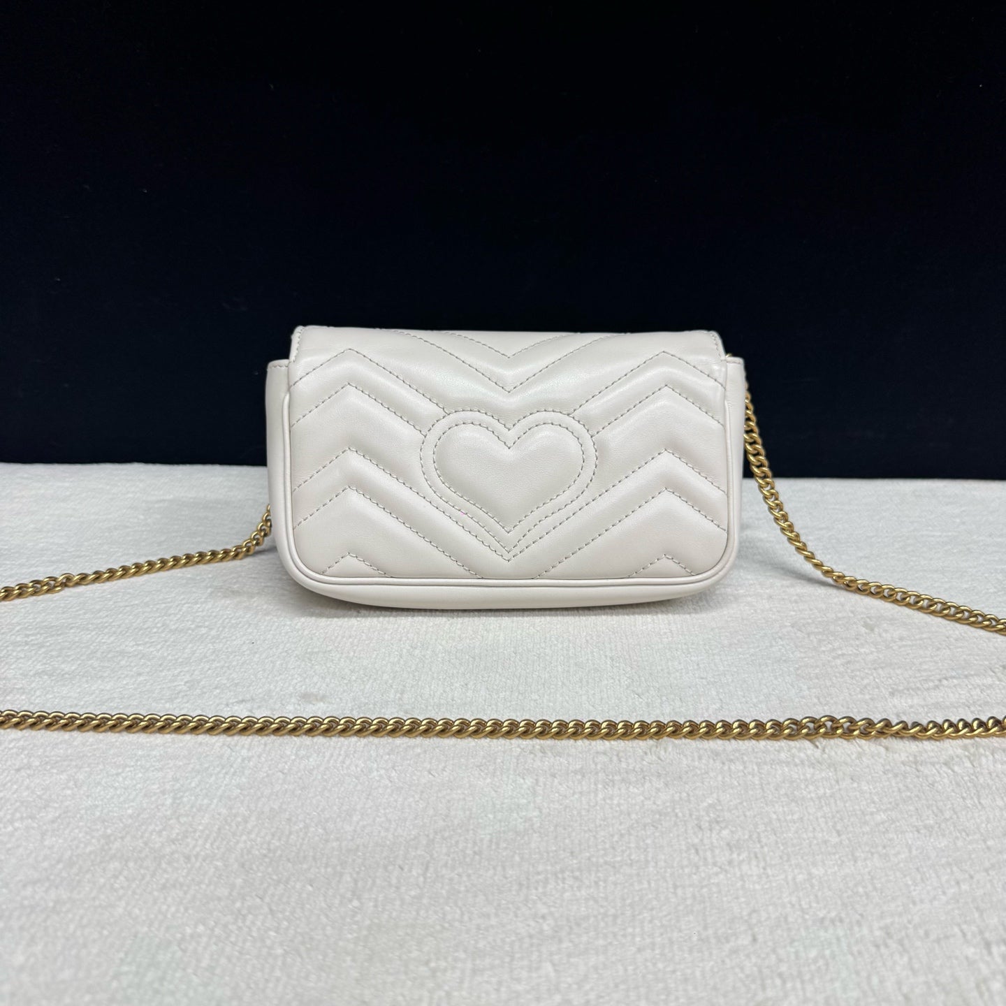 Gucci - Marmont Mini Chain Bag - Leather - White - (mini)